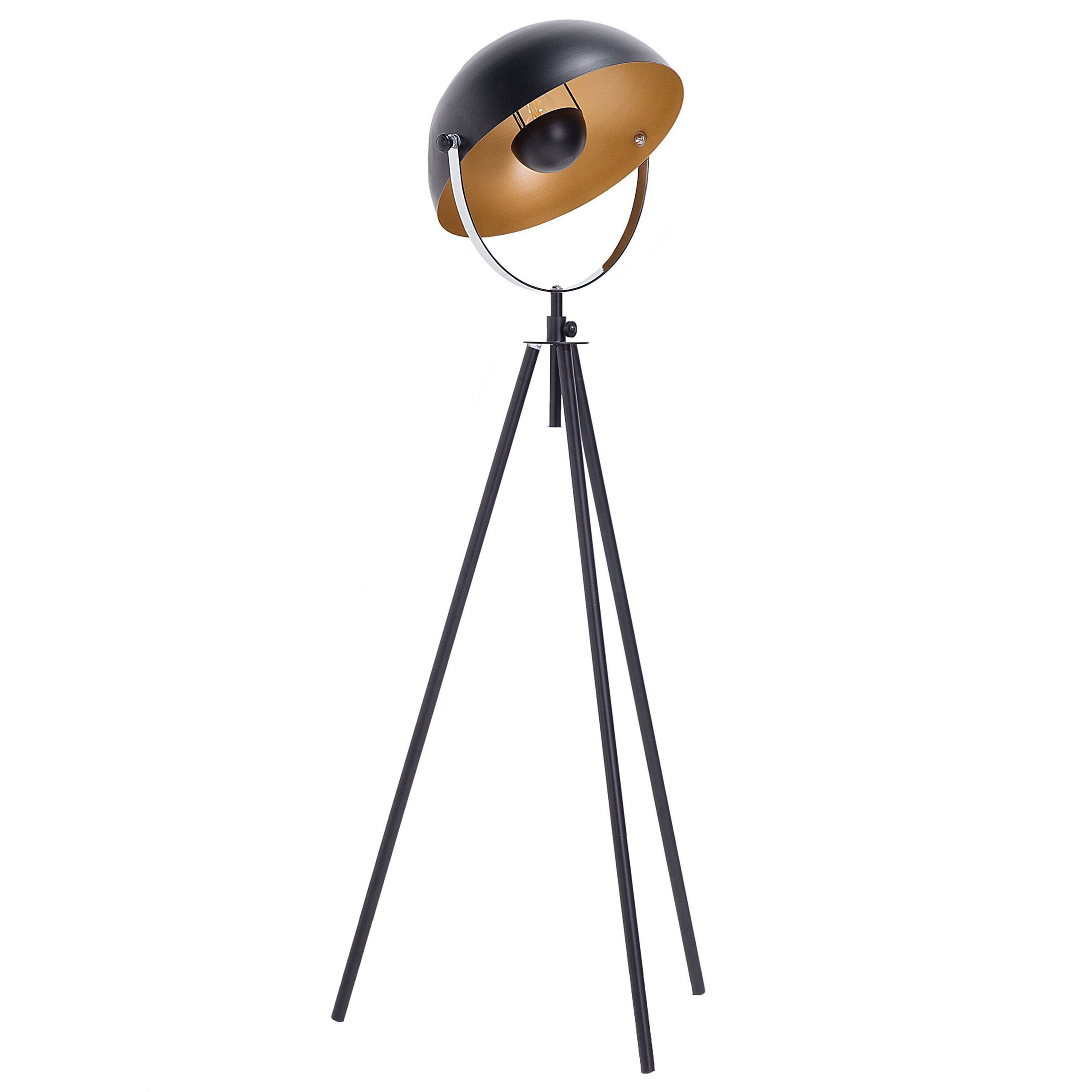 Staande lamp zwart/goud THAMES