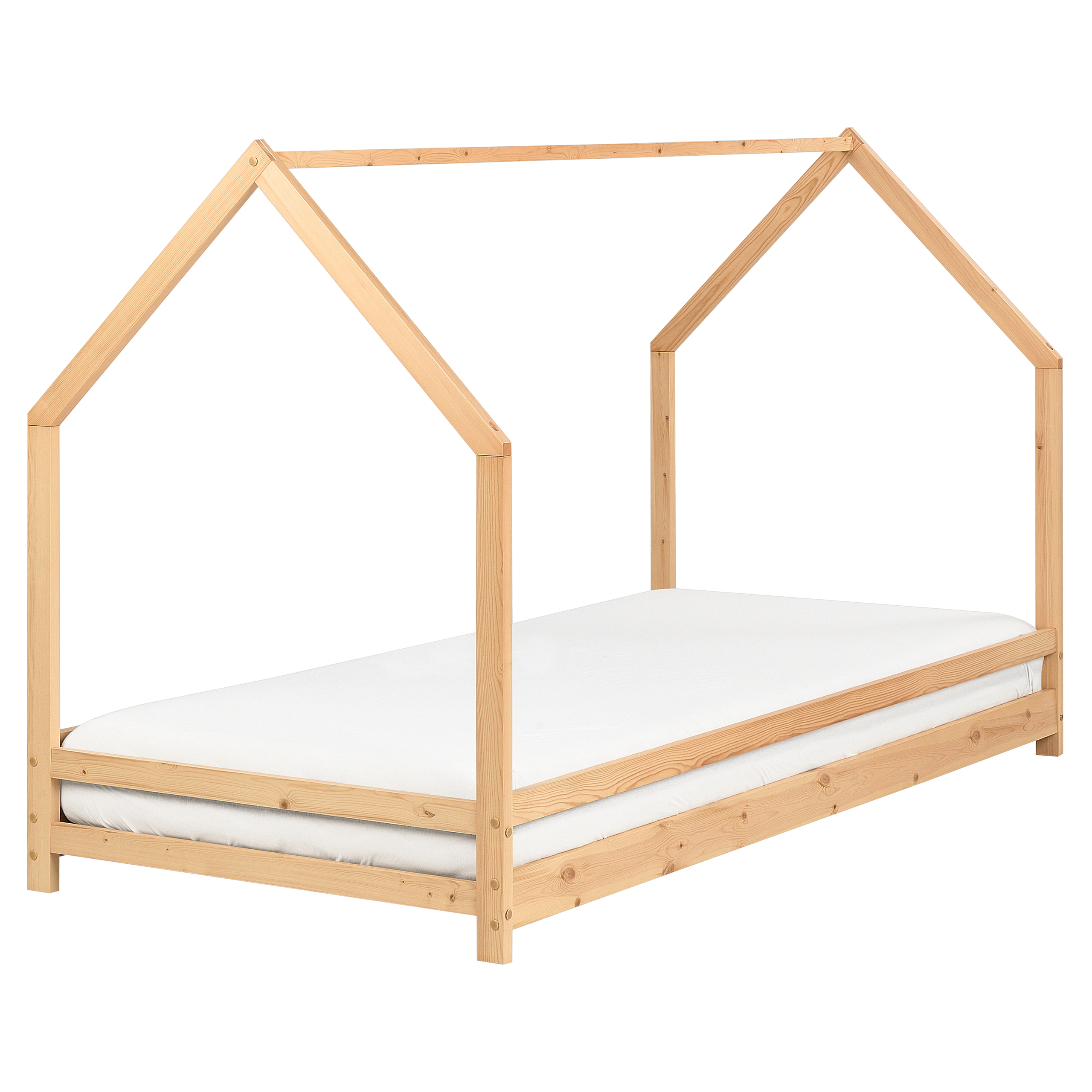 Kinderbed hout lichtbruin 90 x 200 cm APPY