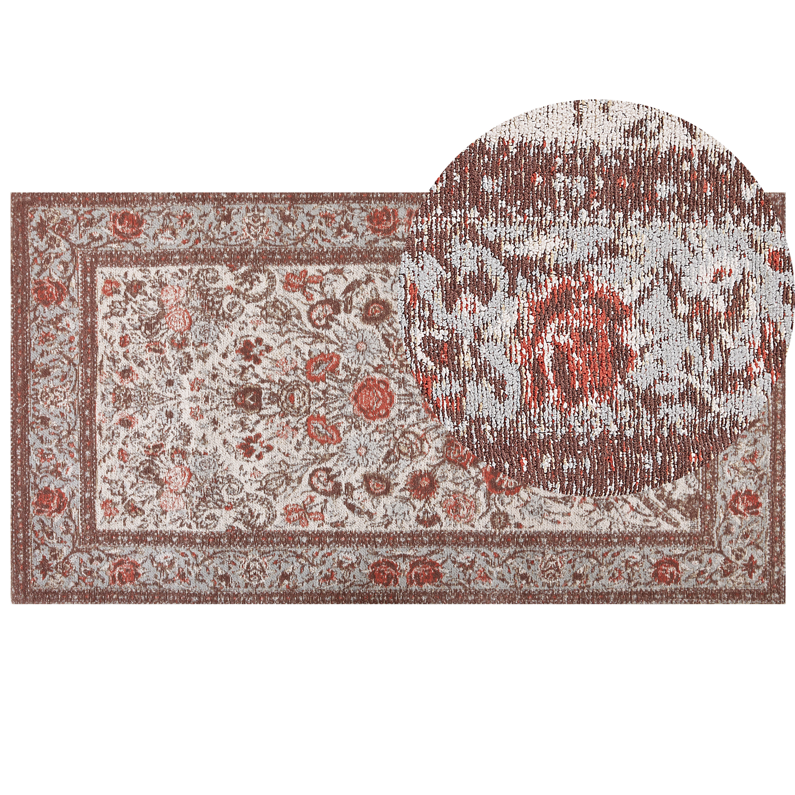 Vloerkleed katoen meerkleurig 80 x 150 cm BINNISZ
