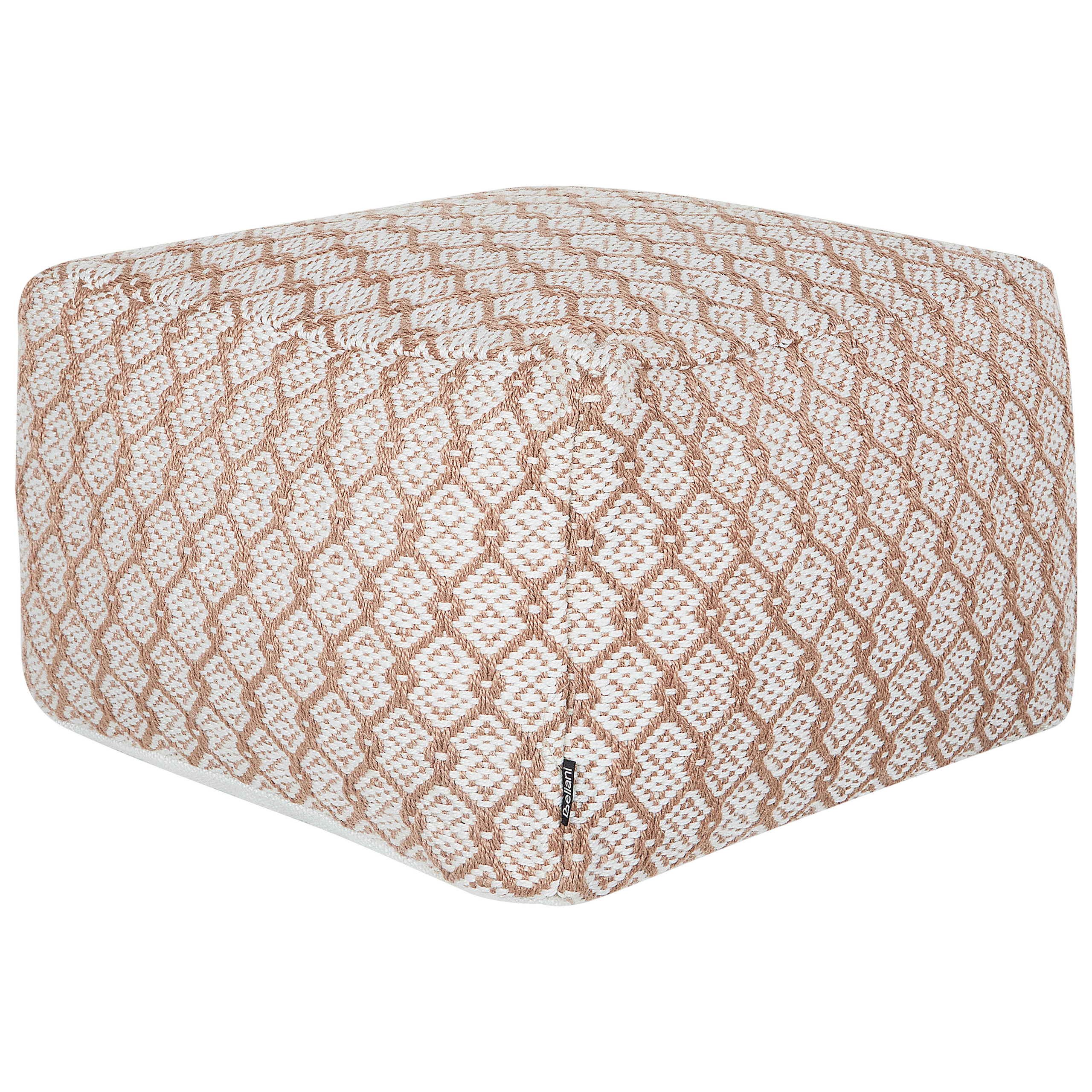 Buitenpoef beige/wit 50 x 50 cm SHORAN