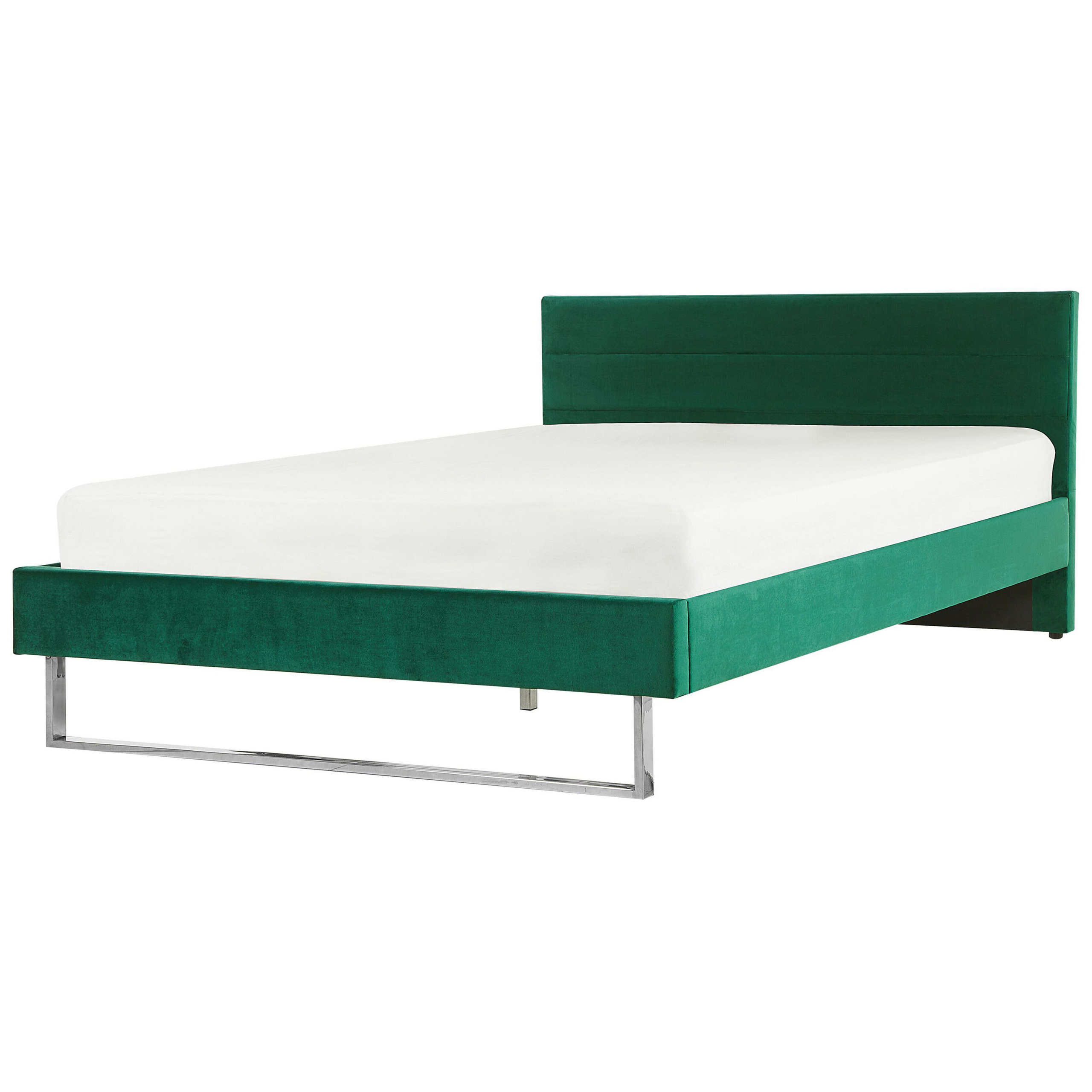 Bed fluweel groen 180 x 200 cm BELLOU