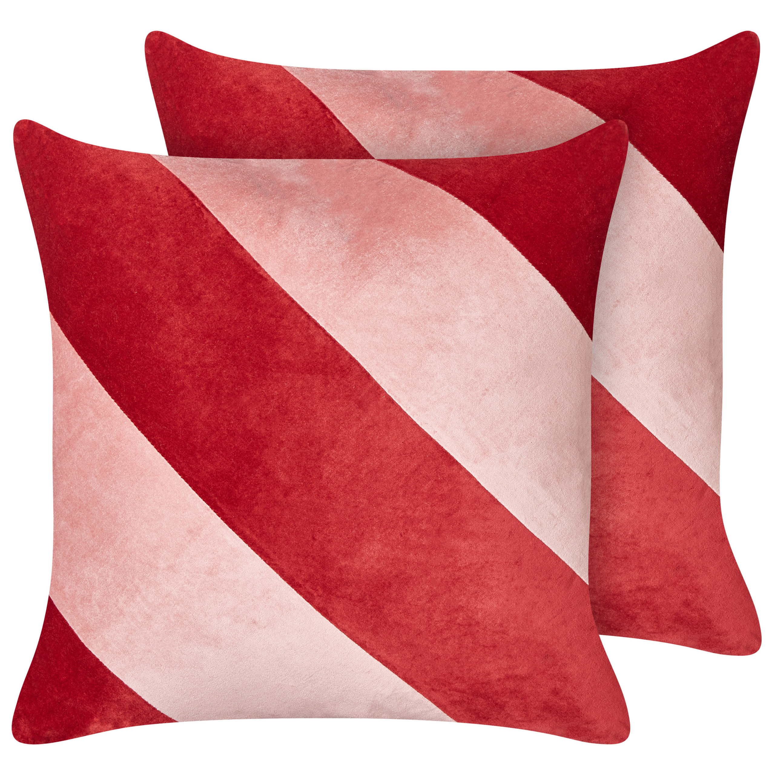 Set van 2 kussens Katoen Rood BORONIA 45 x 45 cm