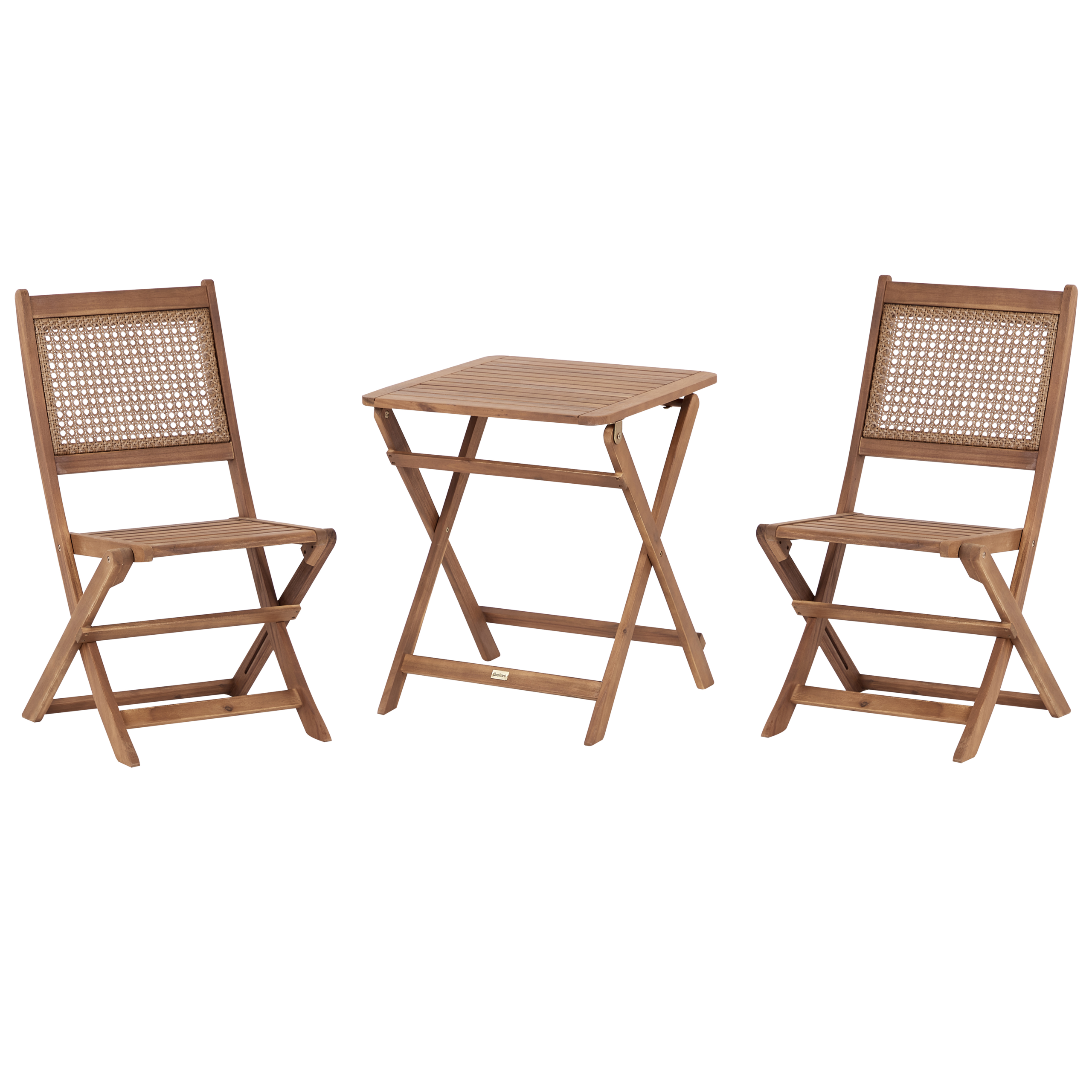 Bistroset Lichte houtkleur PARAGGI