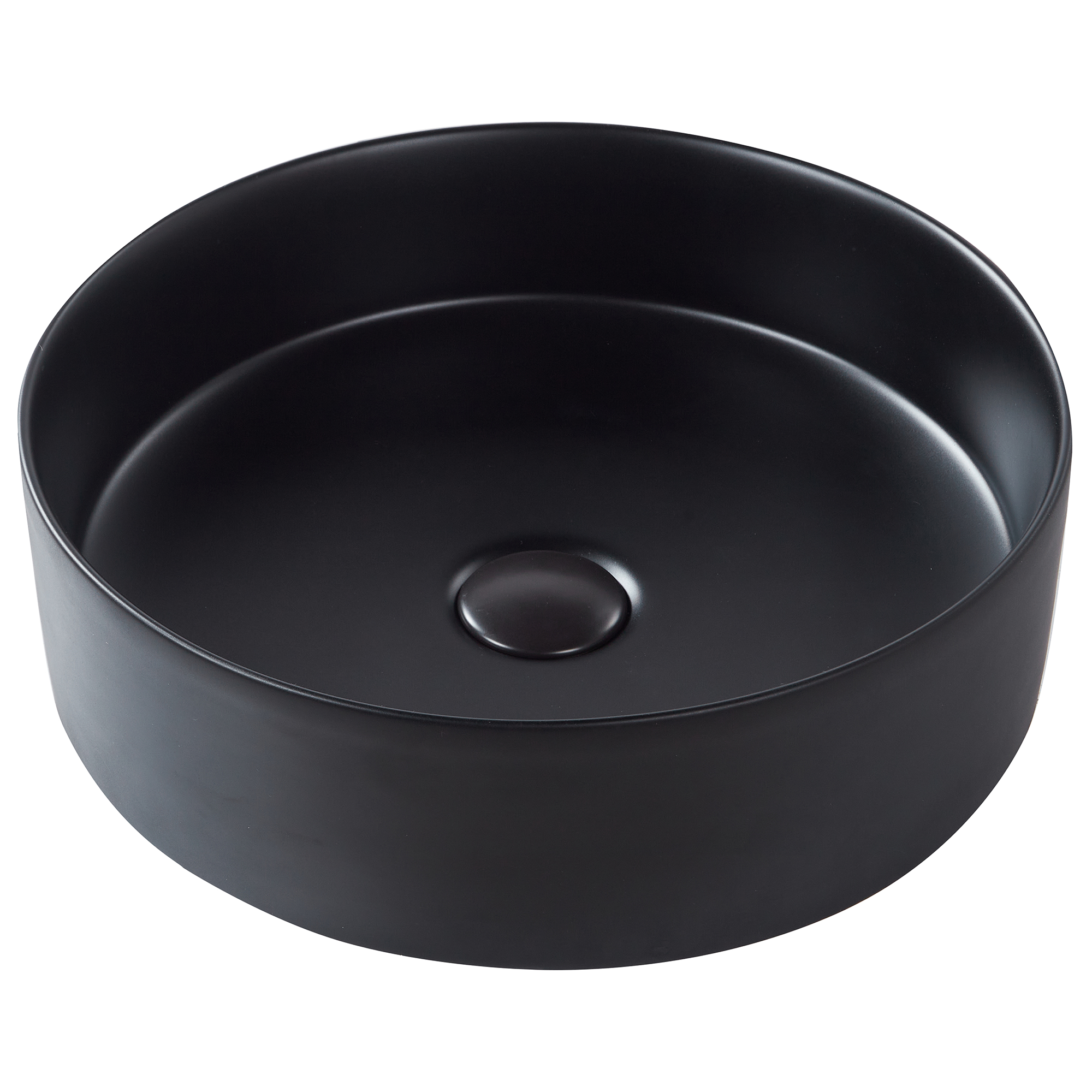 Wastafel keramiek zwart rond ⌀ 40 cm TEBAR
