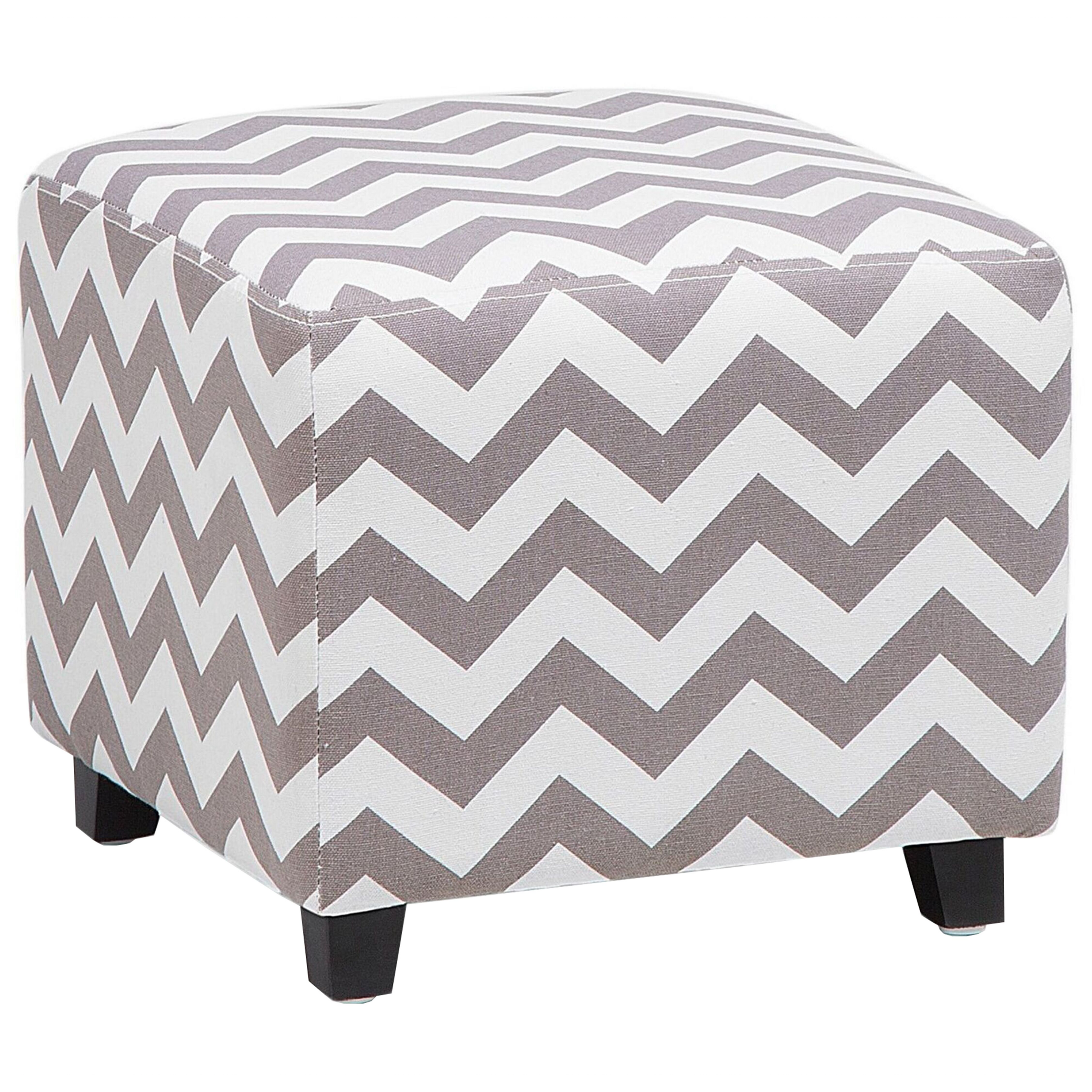 Hocker grijs/wit KANSAS II