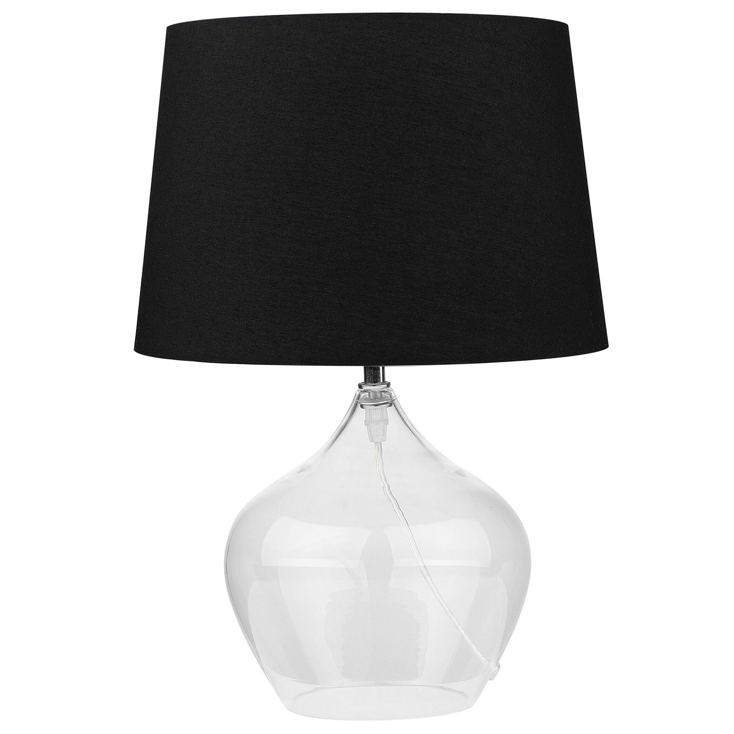 Tafellamp glas zwart OSUM