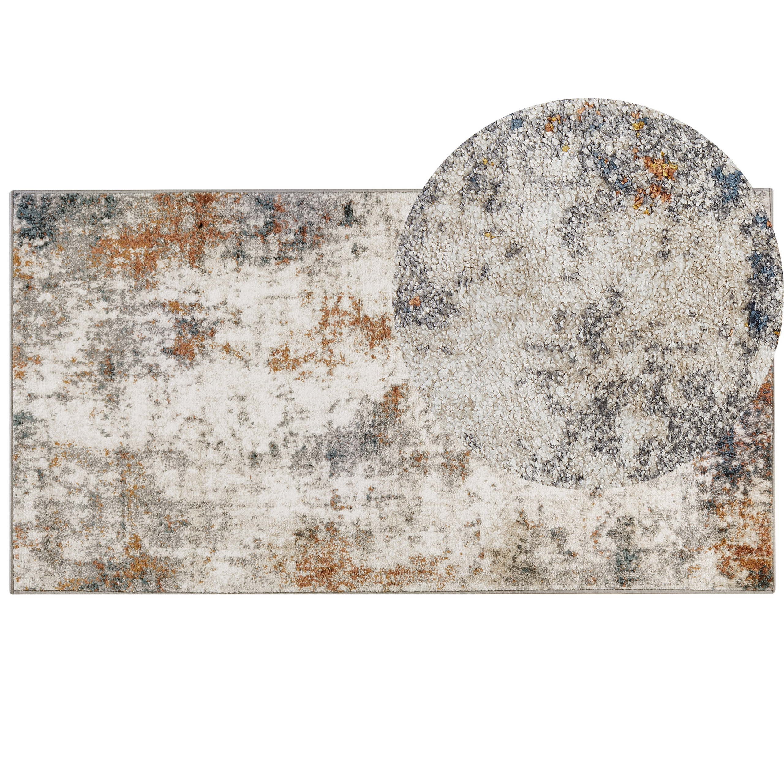 Vloerkleed polypropyleen meerkleurig 80 x 150 cm SHATIN