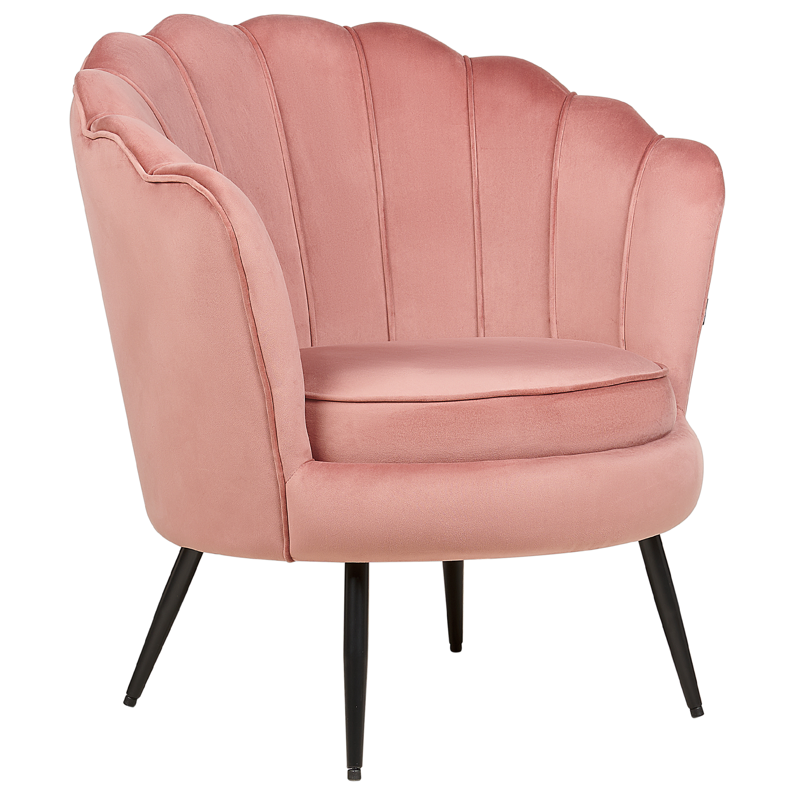 Fauteuil Fluweel Roze LOVIKKA