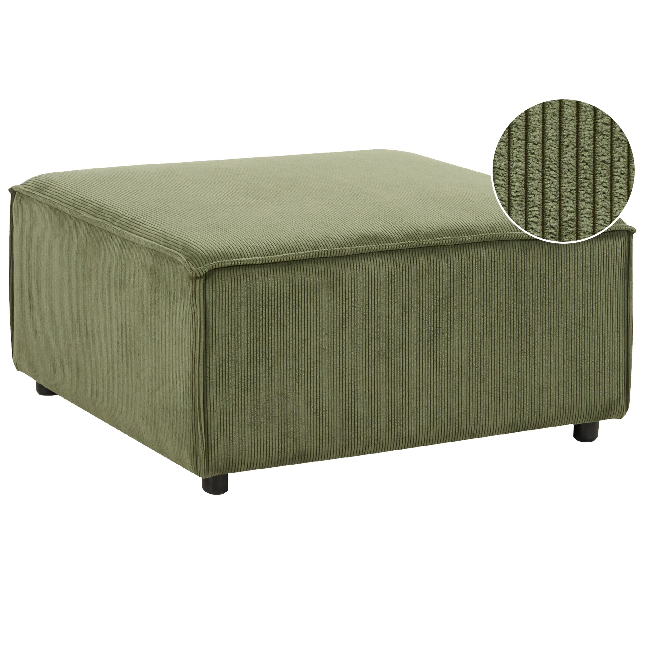 Ottomaan corduroy groen APRICA