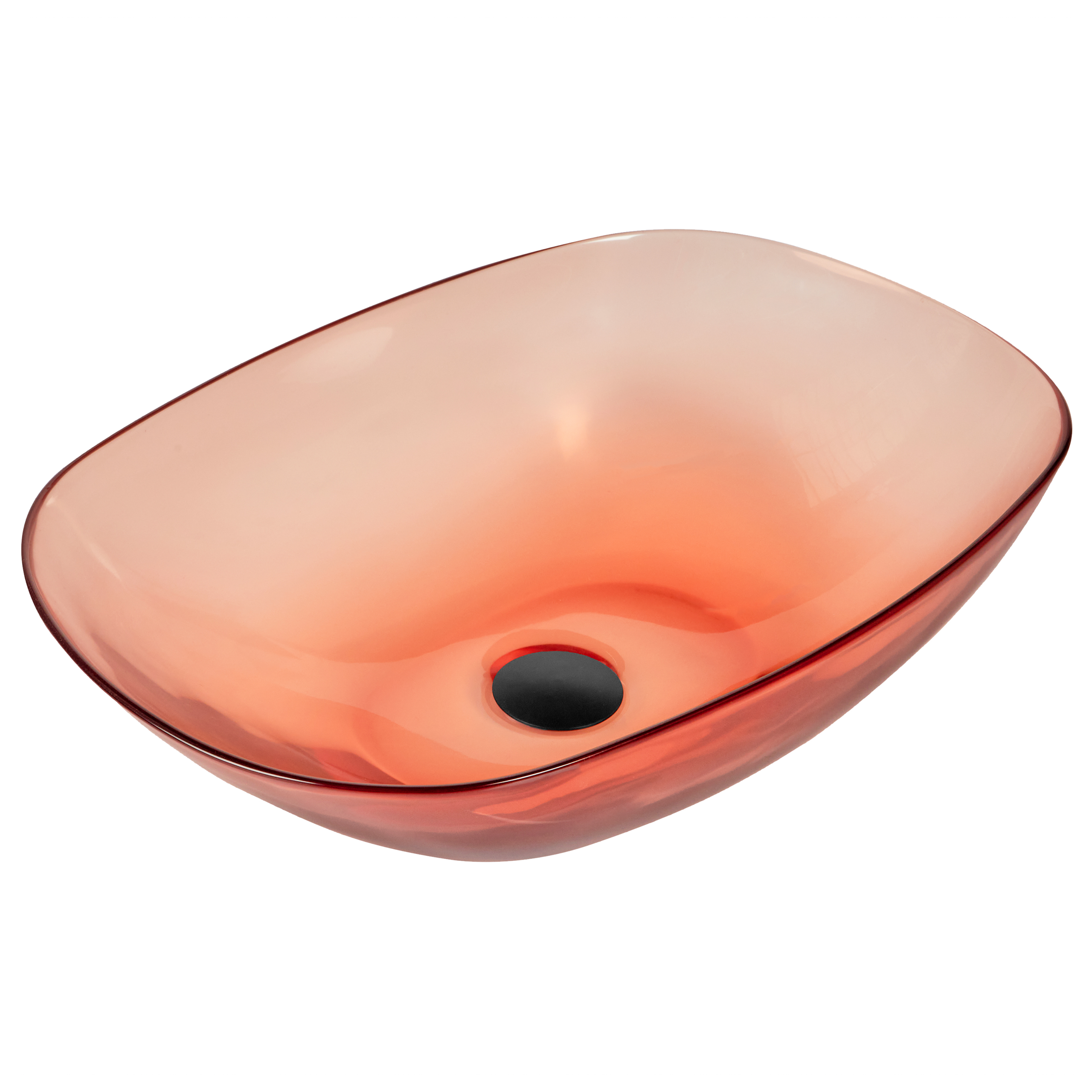 Wastafel rood 54 x 36 cm MOENGO