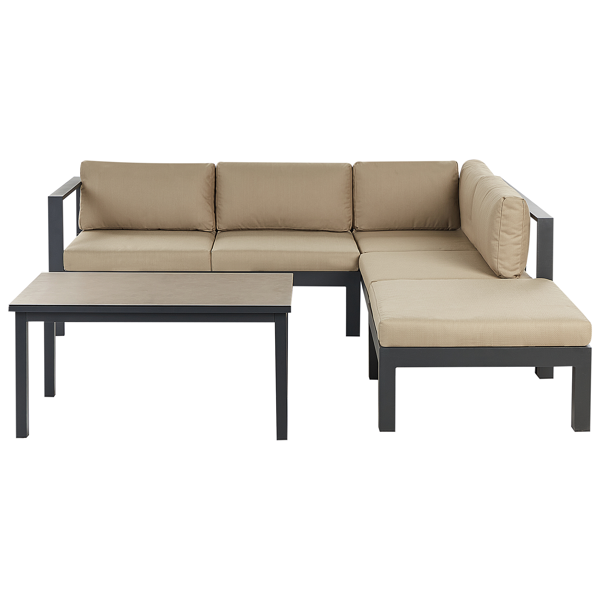 Loungeset Aluminium Zandbeige MESSINA