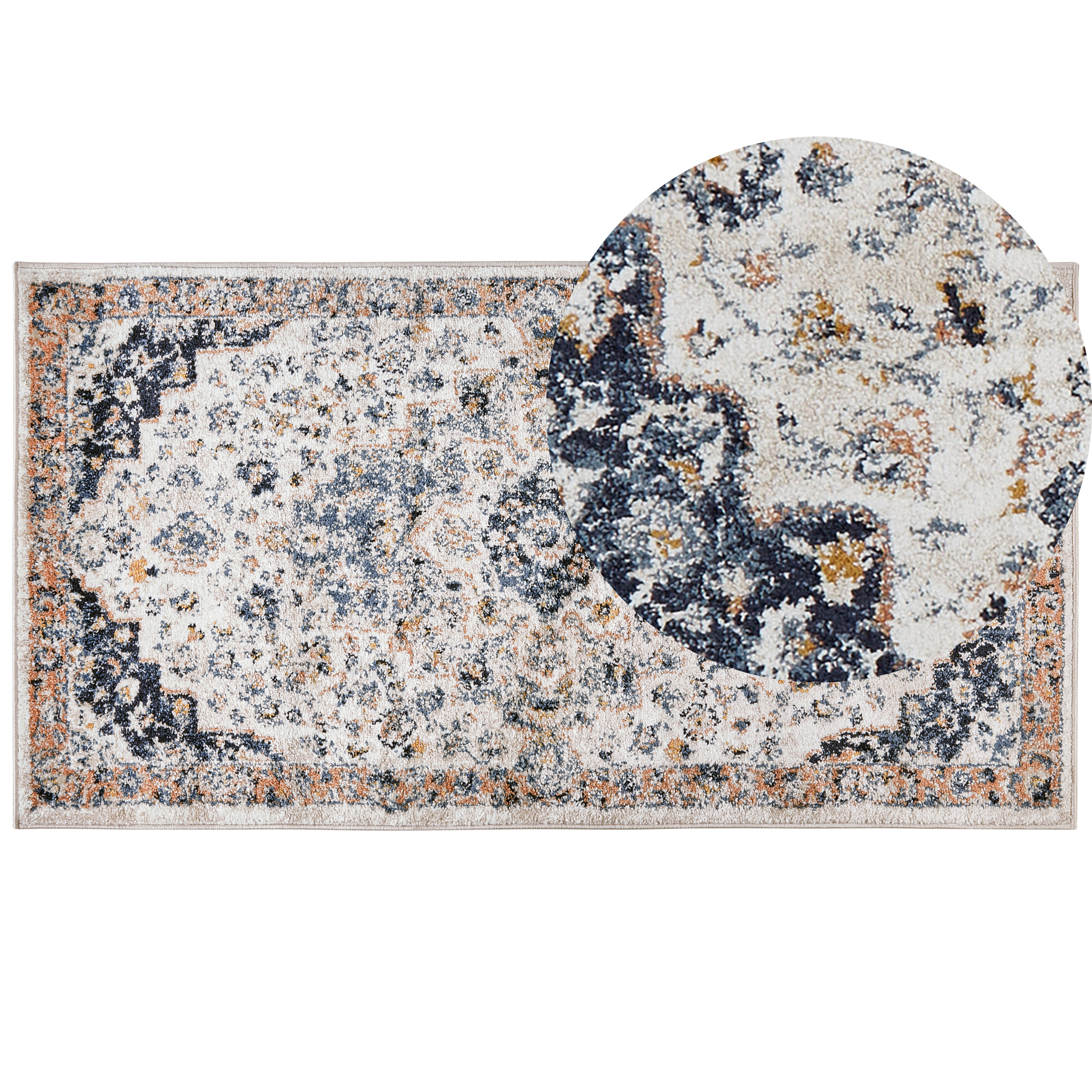 Vloerkleed polypropyleen meerkleurig 80 x 150 cm HERMON
