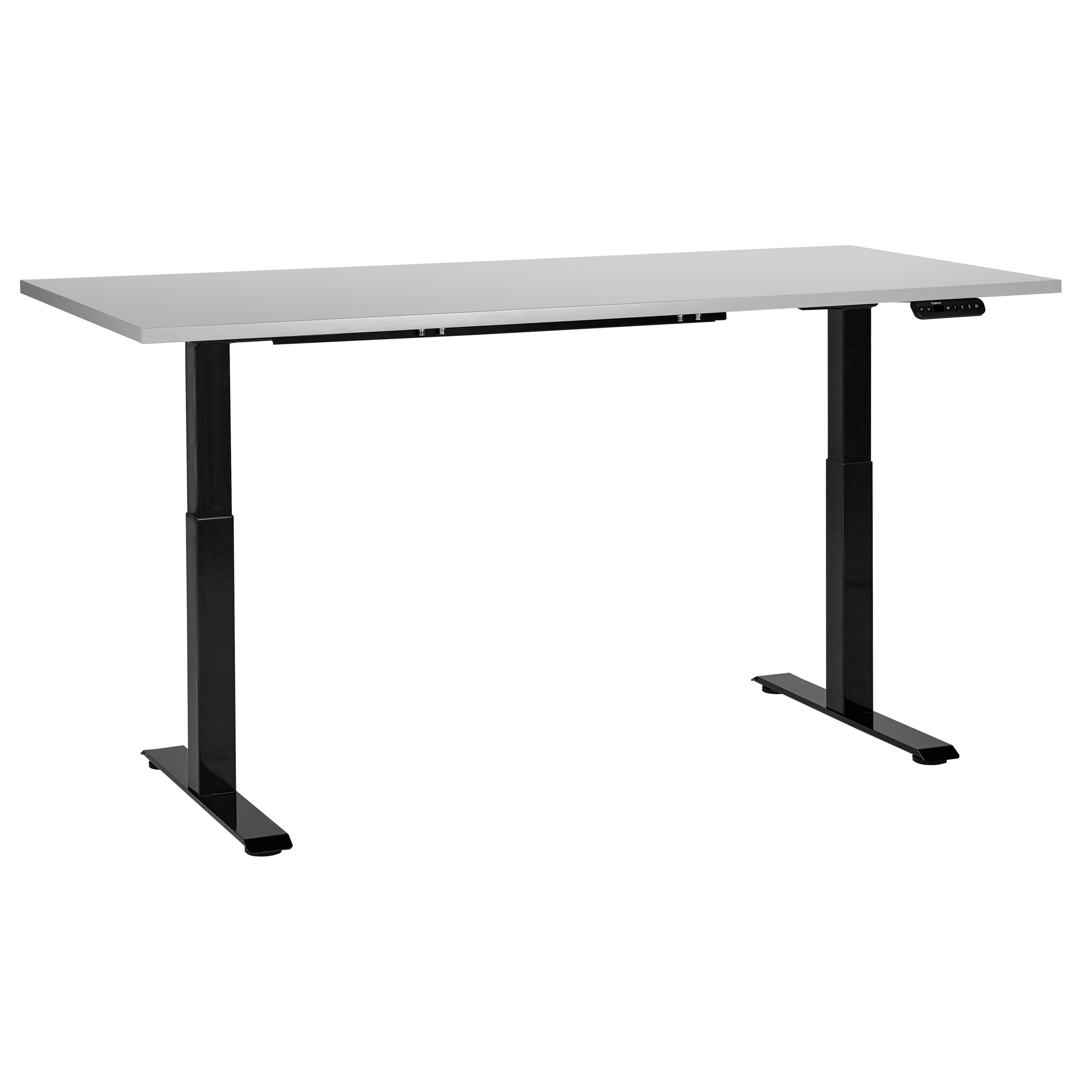 Verstelbaar bureau Elektrisch 180 x 80 cm Lichtgrijs DESTINES Diverse Formaten