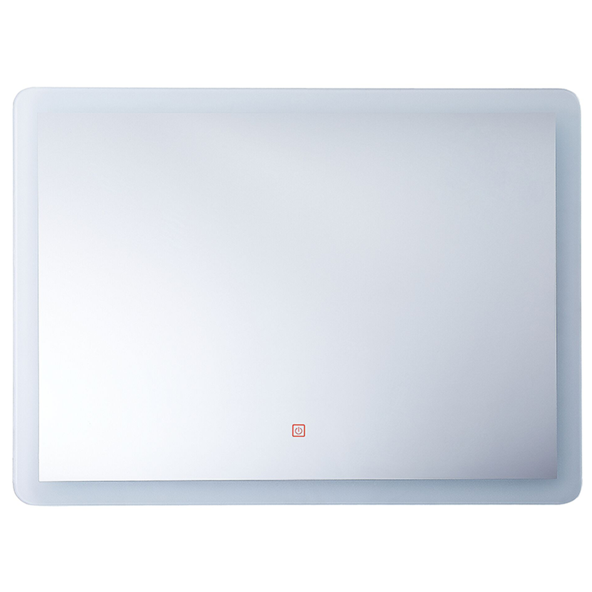 Badkamerspiegel met LED zilver 80 x 60 cm CORROY