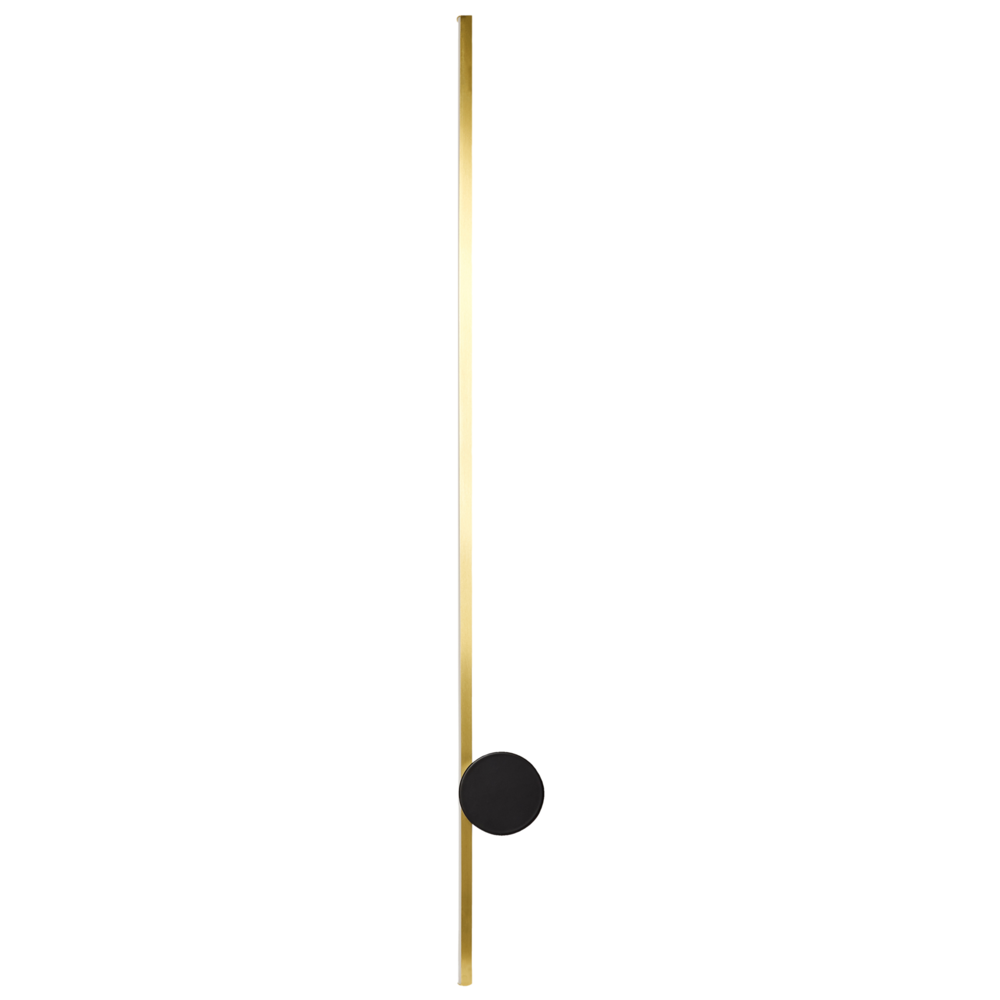 Image of Lampada da parete a LED Oro Alluminio Nero Ferro Base 90 cm Luce Illuminazione Camera da letto Soggiorno Design Moderno