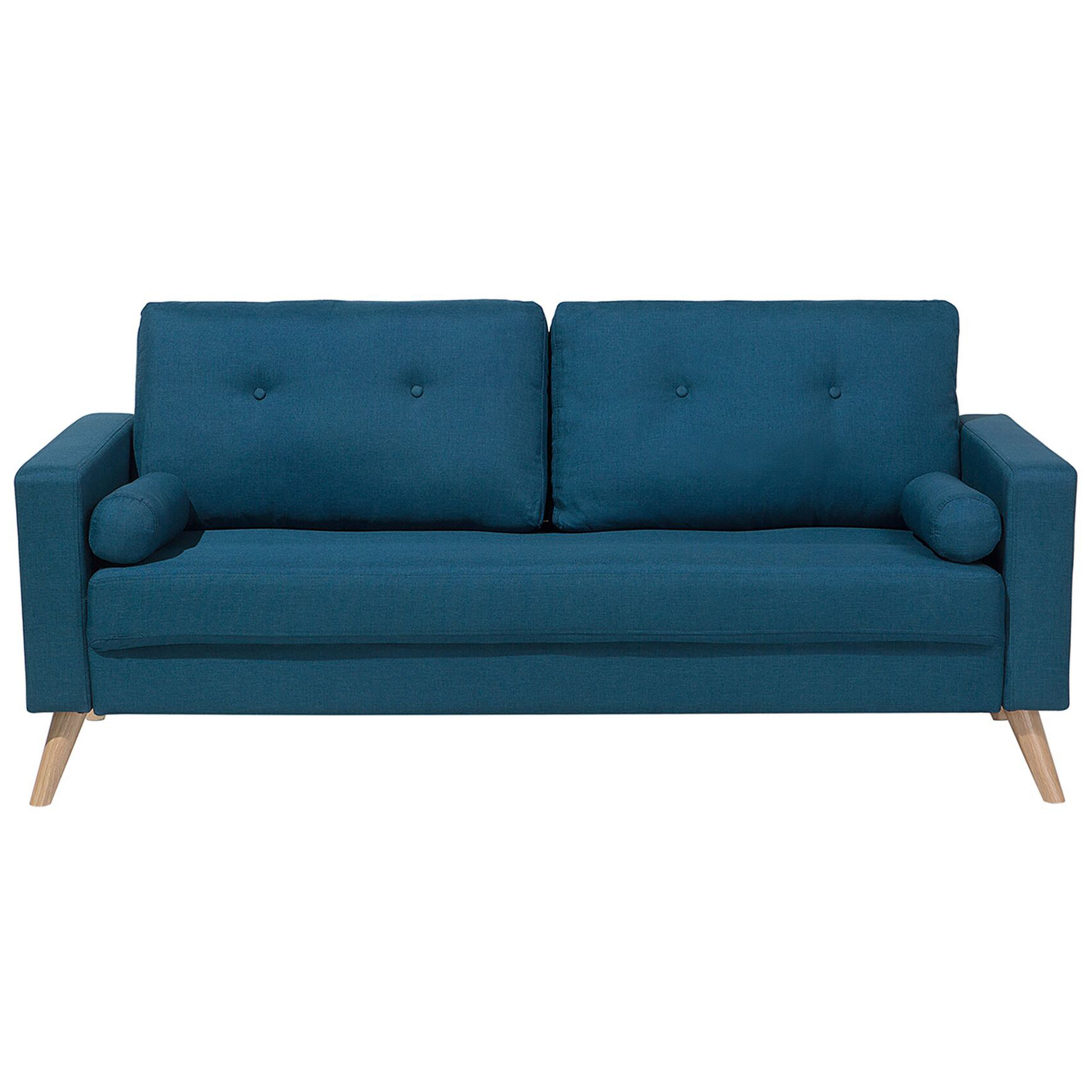 Tweezitsbank stof donkerblauw KALMAR