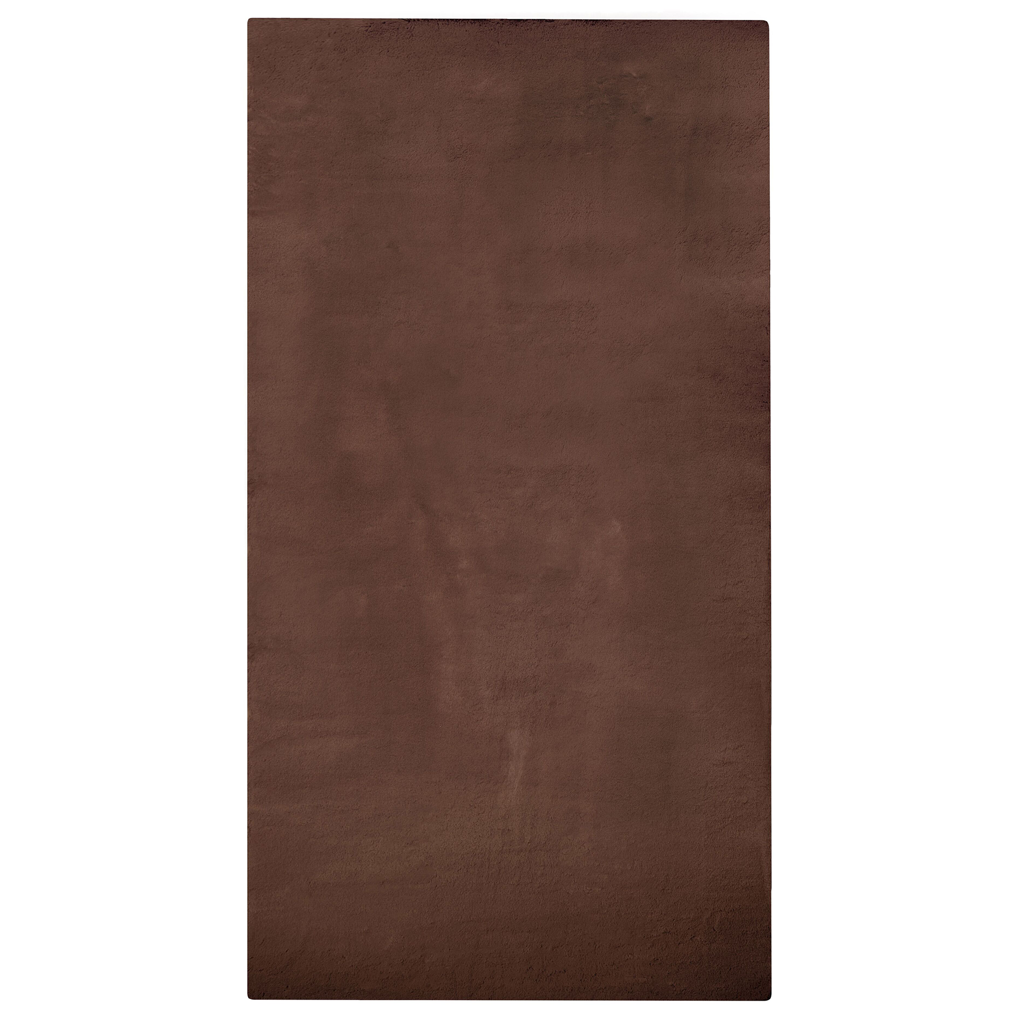 Vloerkleed kunstbont bruin 80 x 150 cm MIRPUR