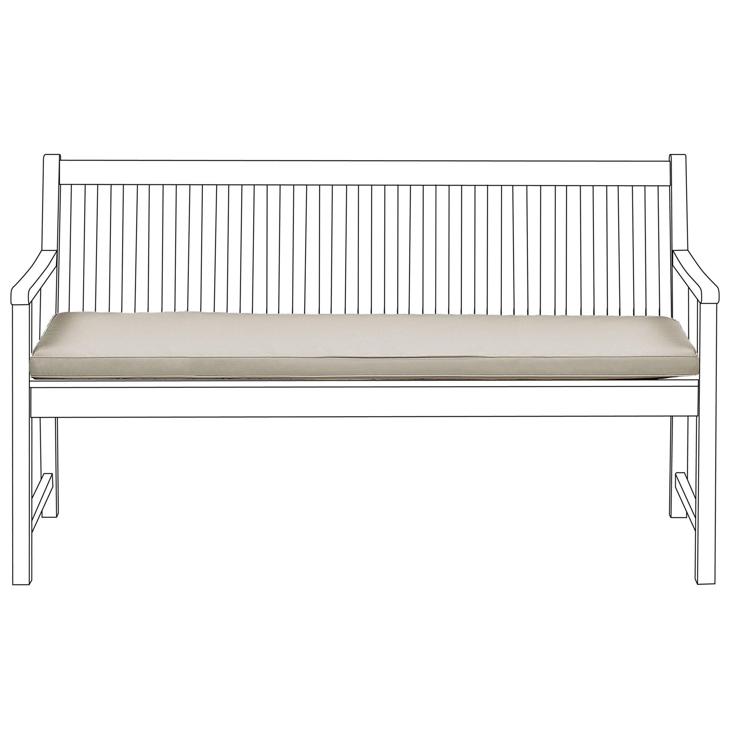 Kussen voor bank taupe 152 x 54 cm VIVARA