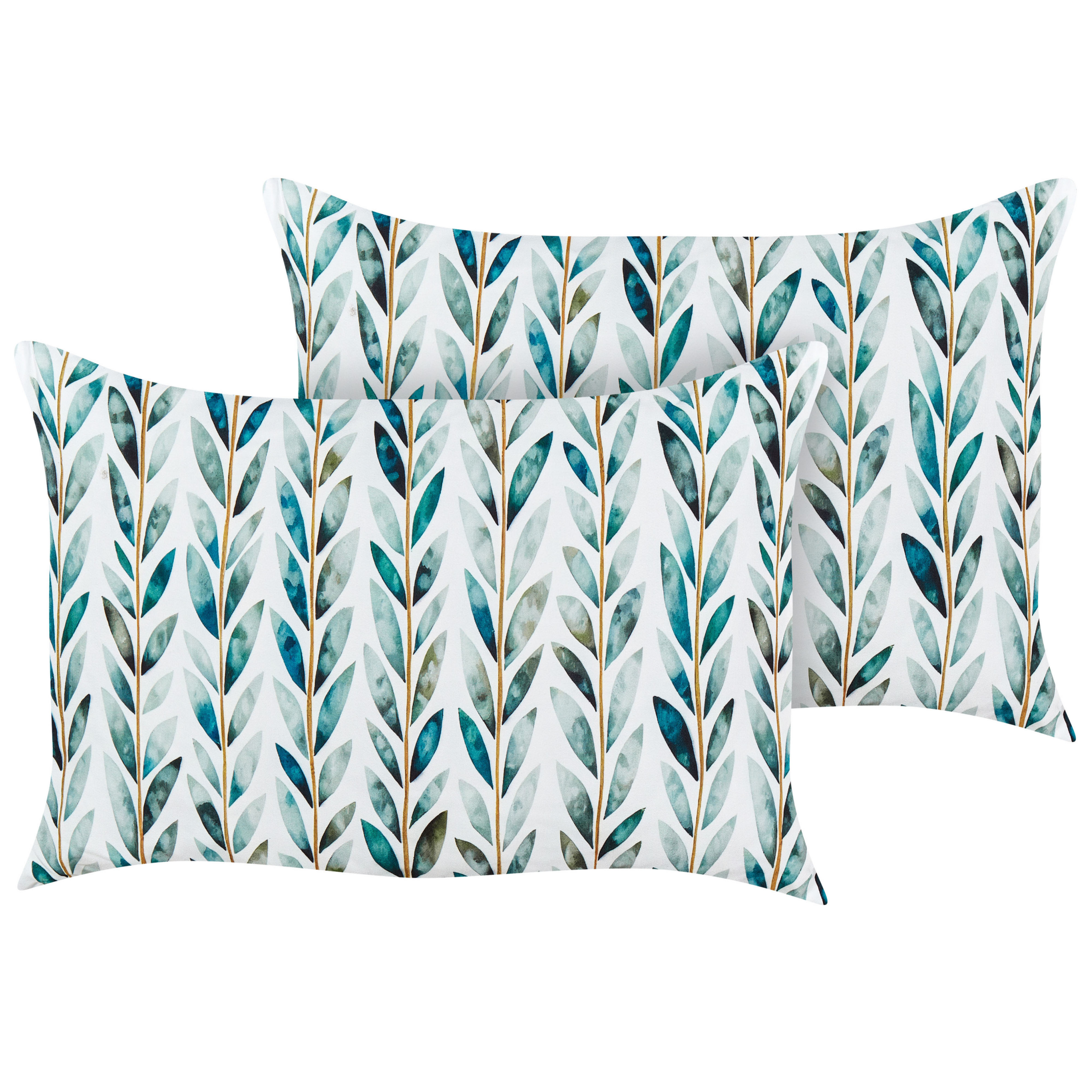 Set van 2 kussens Groen LOANO 40 x 60 cm