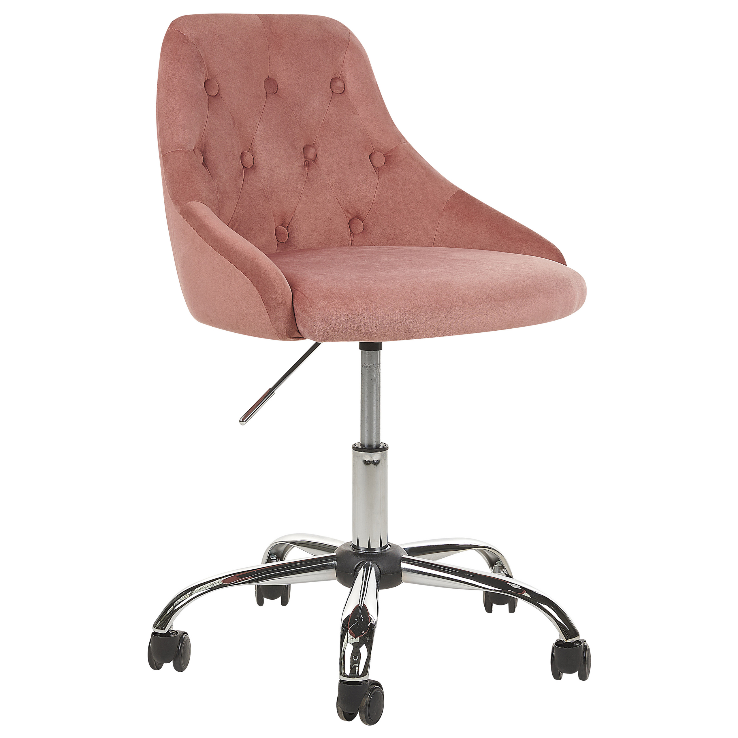 Bureaustoel Fluweel Pastelroze PARRISH