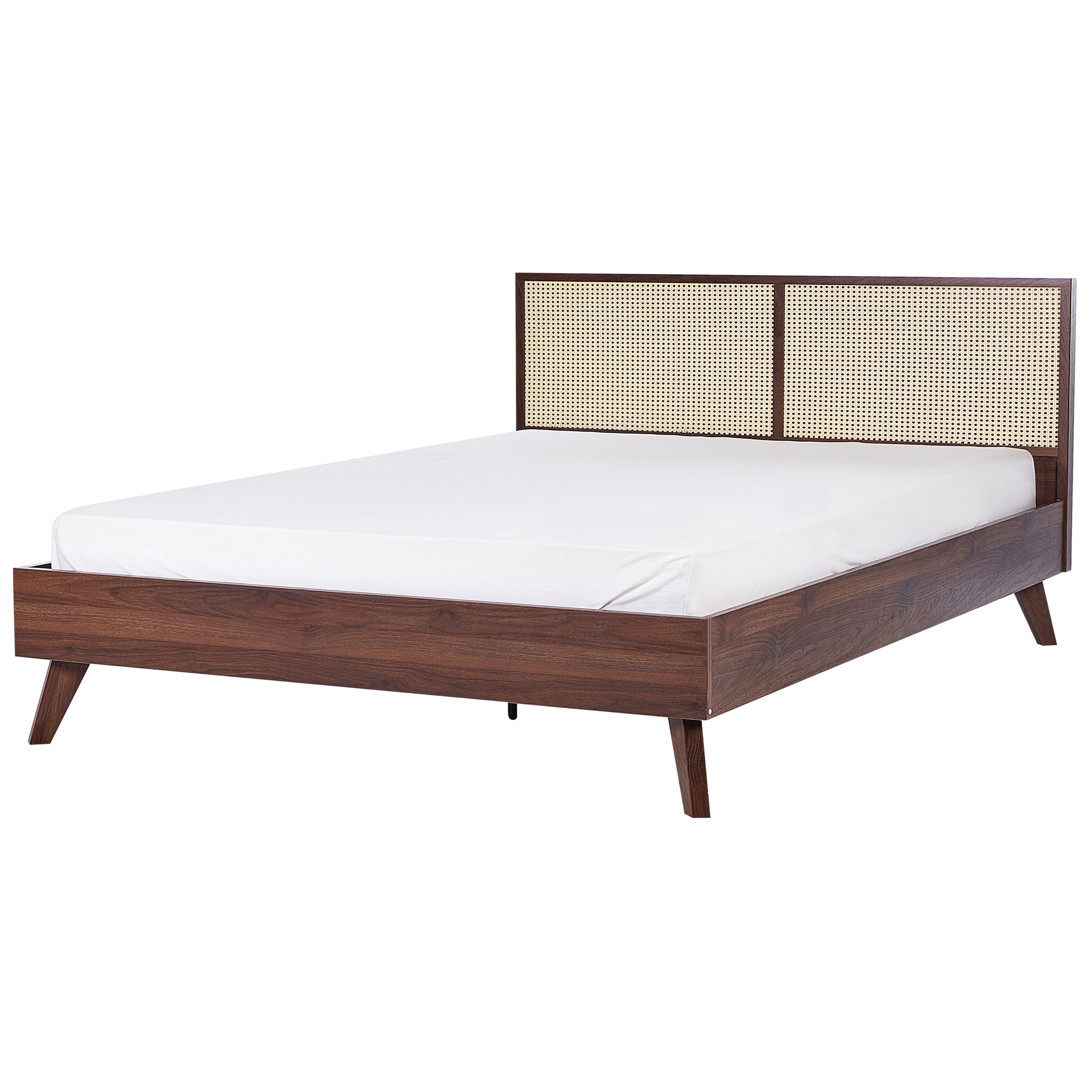 Bed rotan donkerbruin 180 x 200 cm MONPAZIER