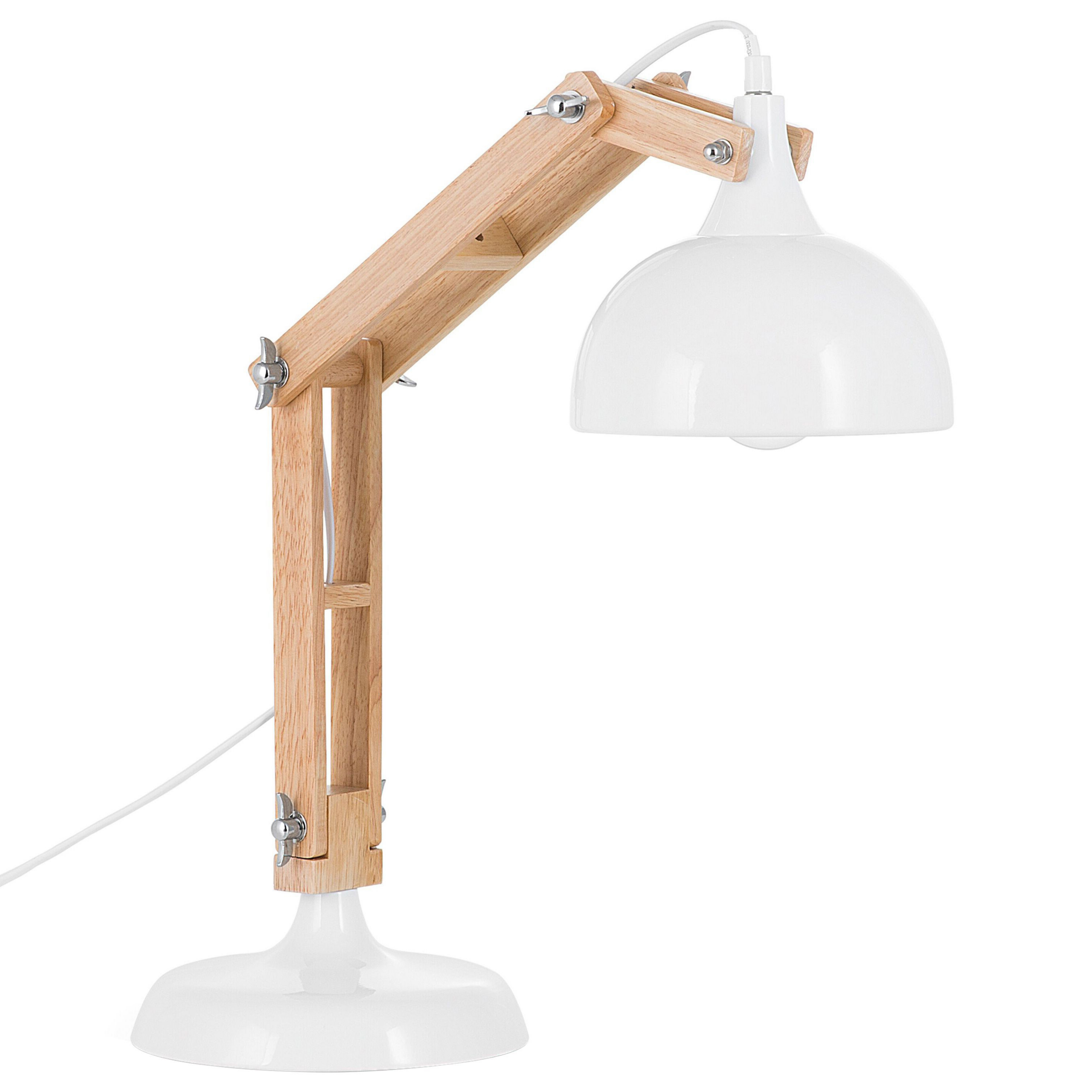 Bureaulamp hout wit SALADO