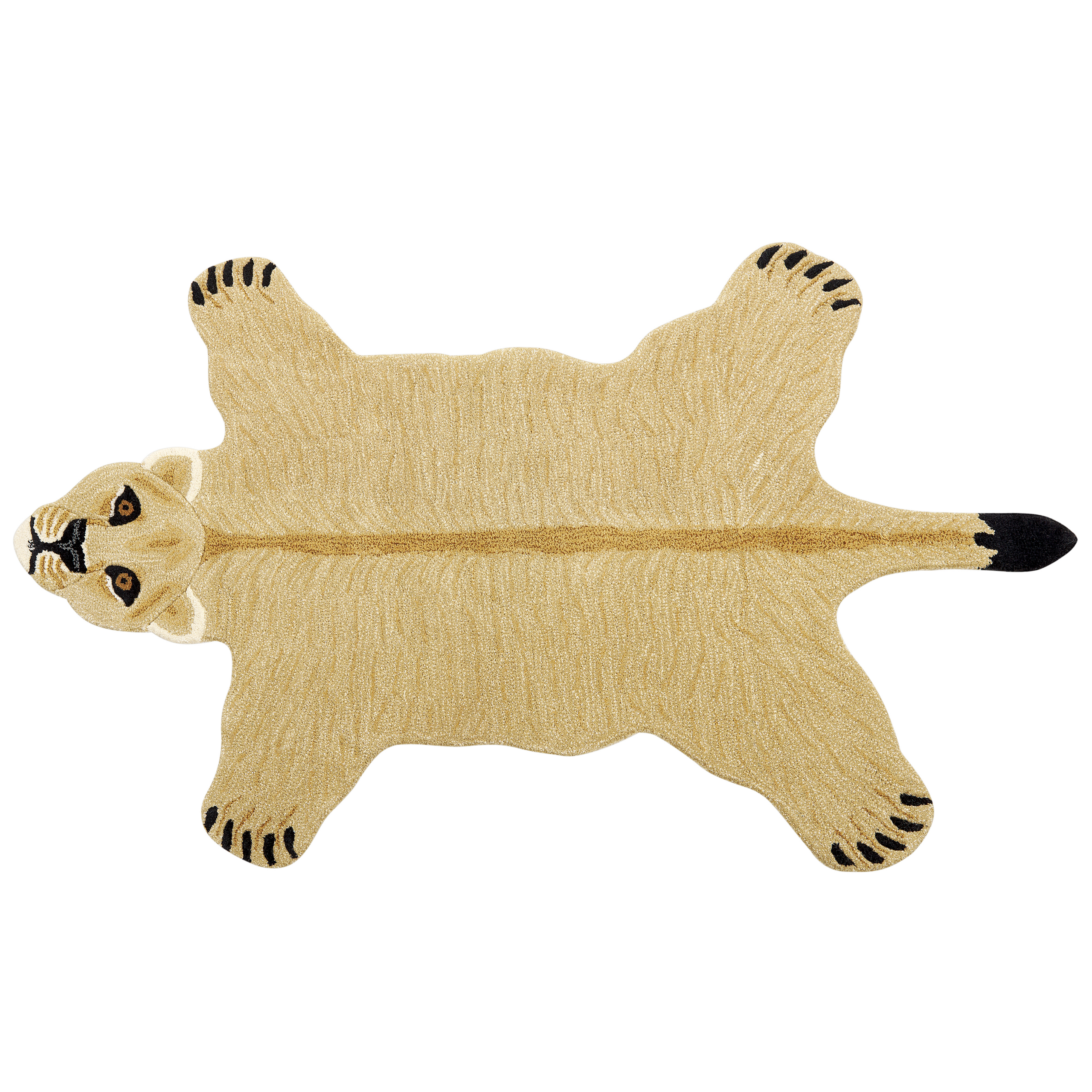 Vloerkleed wol beige 100 x 160 cm SARABI