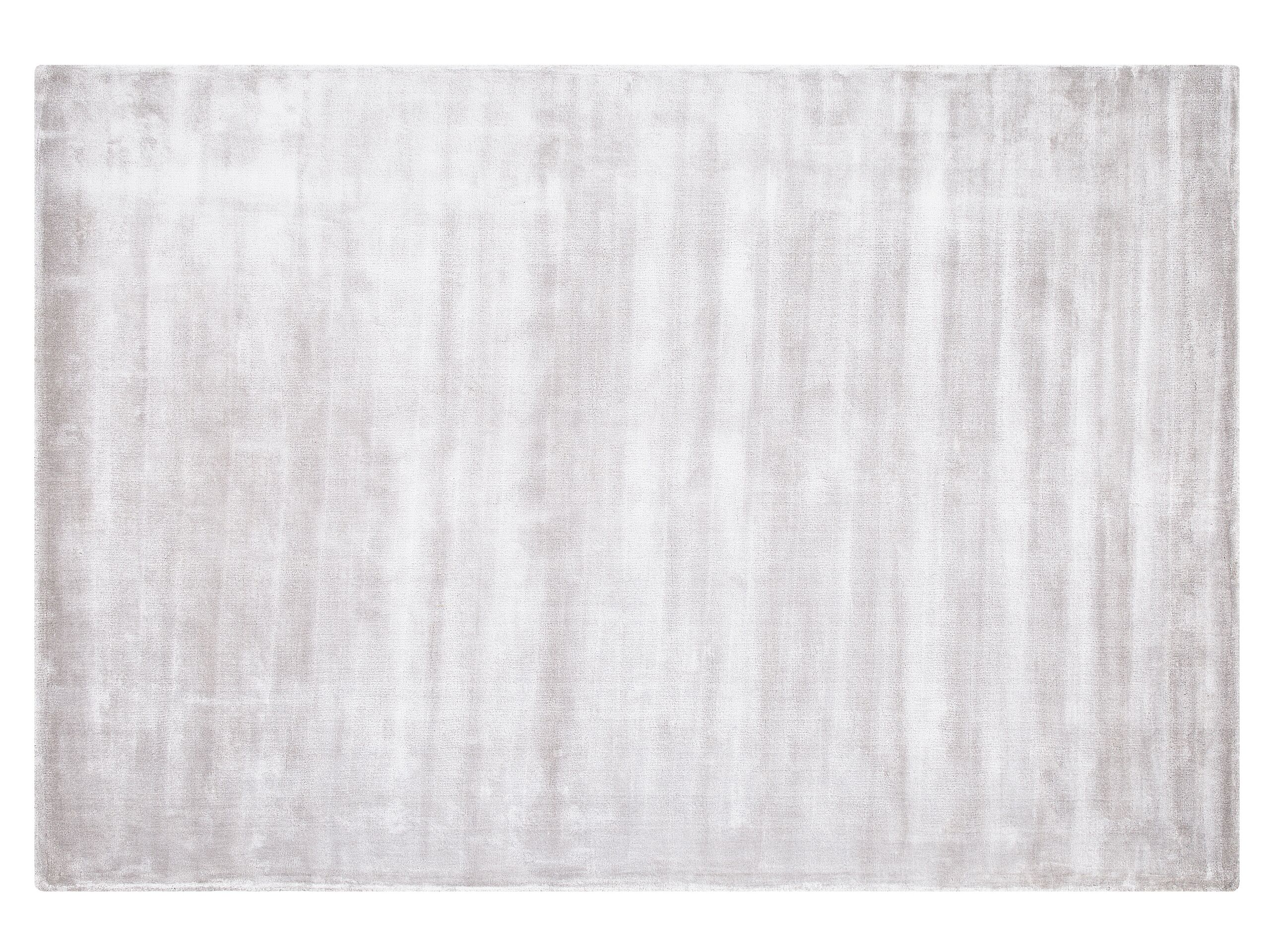 Vloerkleed viscose lichtgrijs 140 x 200 cm GESI II