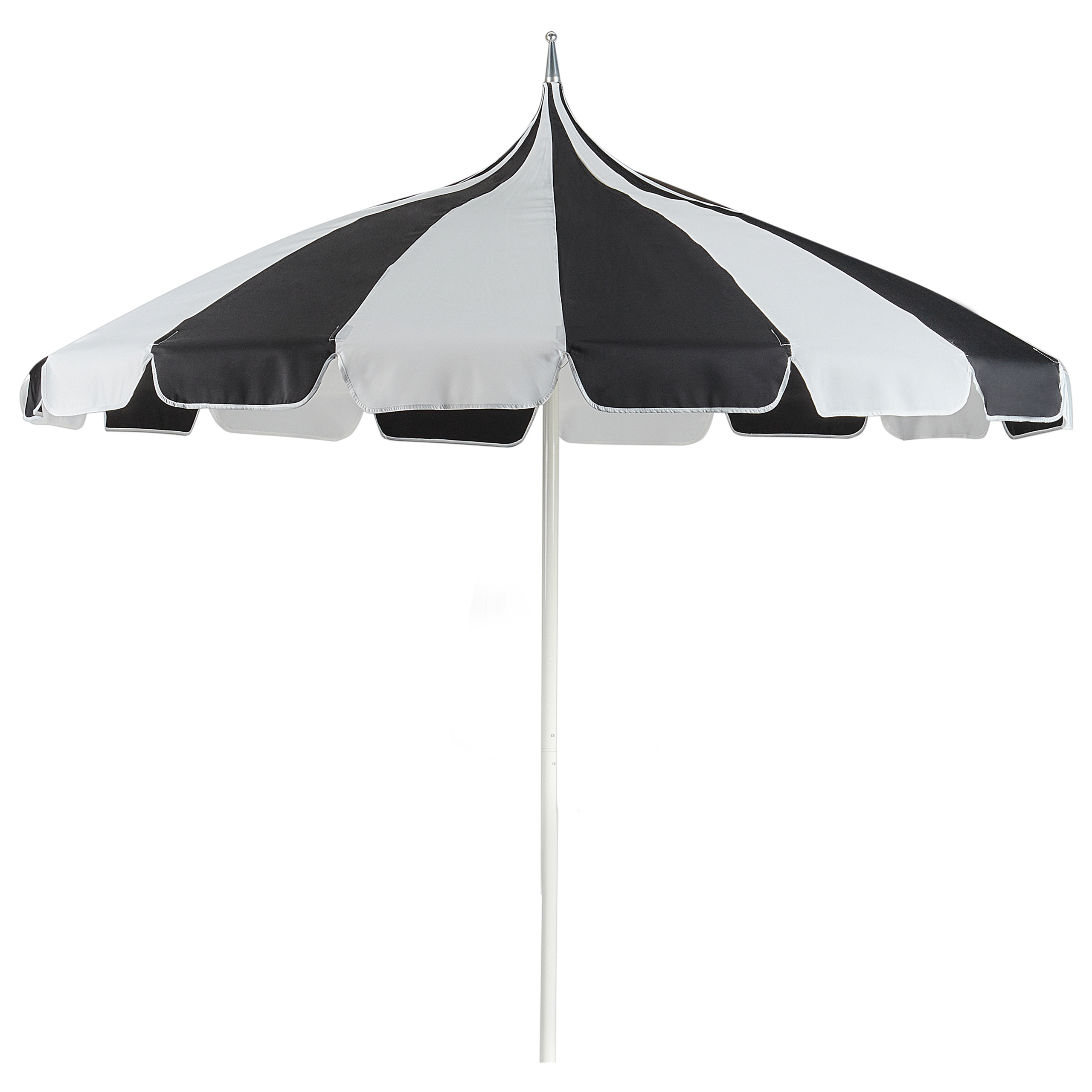 Parasol zwart/wit ⌀ 245 cm MINOA