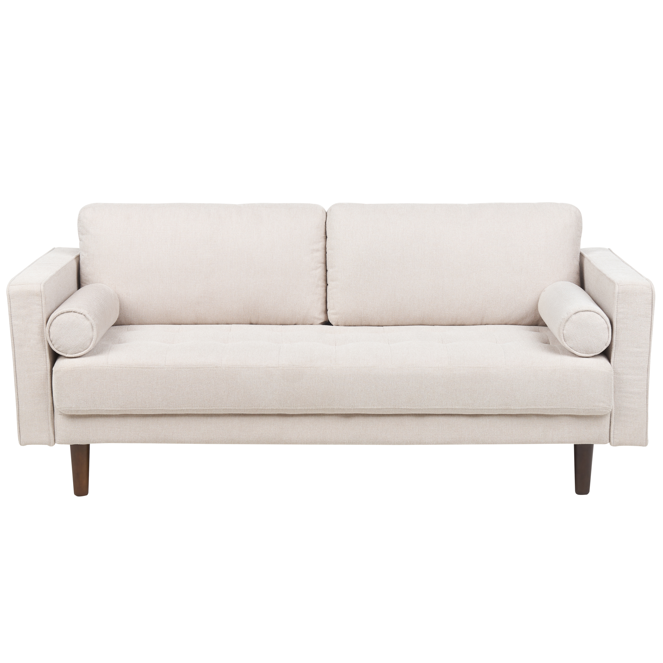 Driezitsbank stof beige NURMO