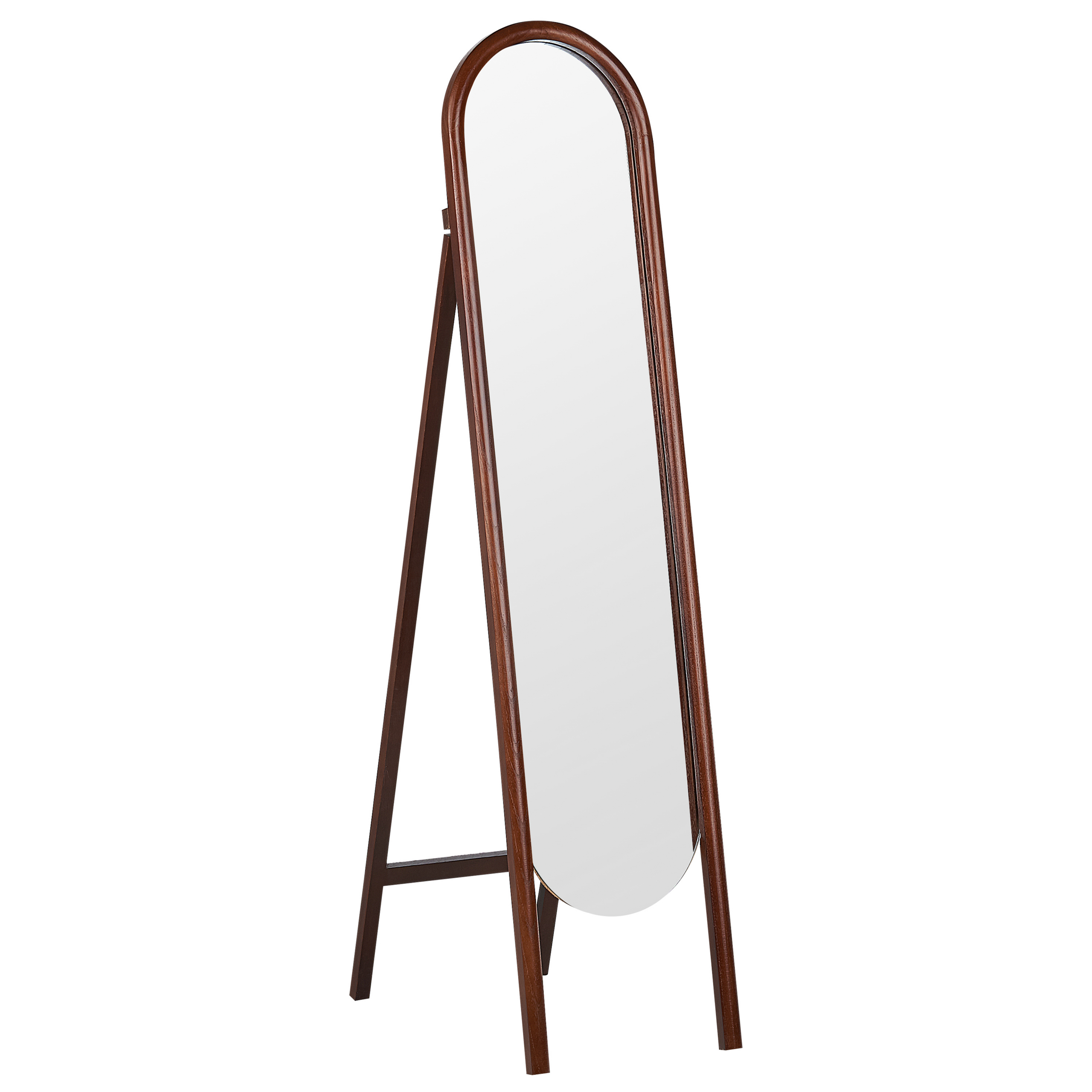 Staande spiegel donkerhout 30 x 150 cm CHELLES