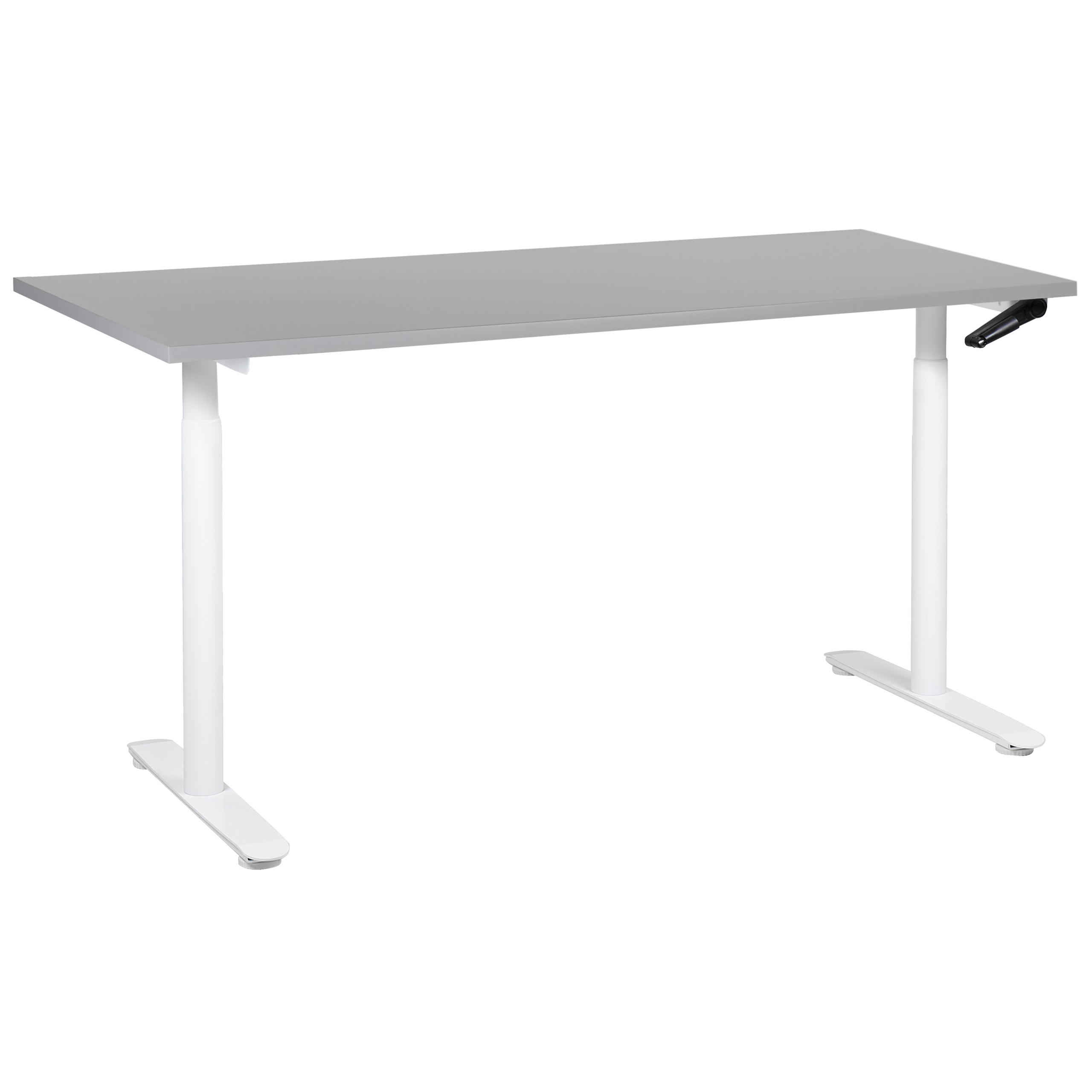 Verstelbaar bureau Handmatig 160 x 72 cm Lichtgrijs DESTIN IV Diverse Formaten