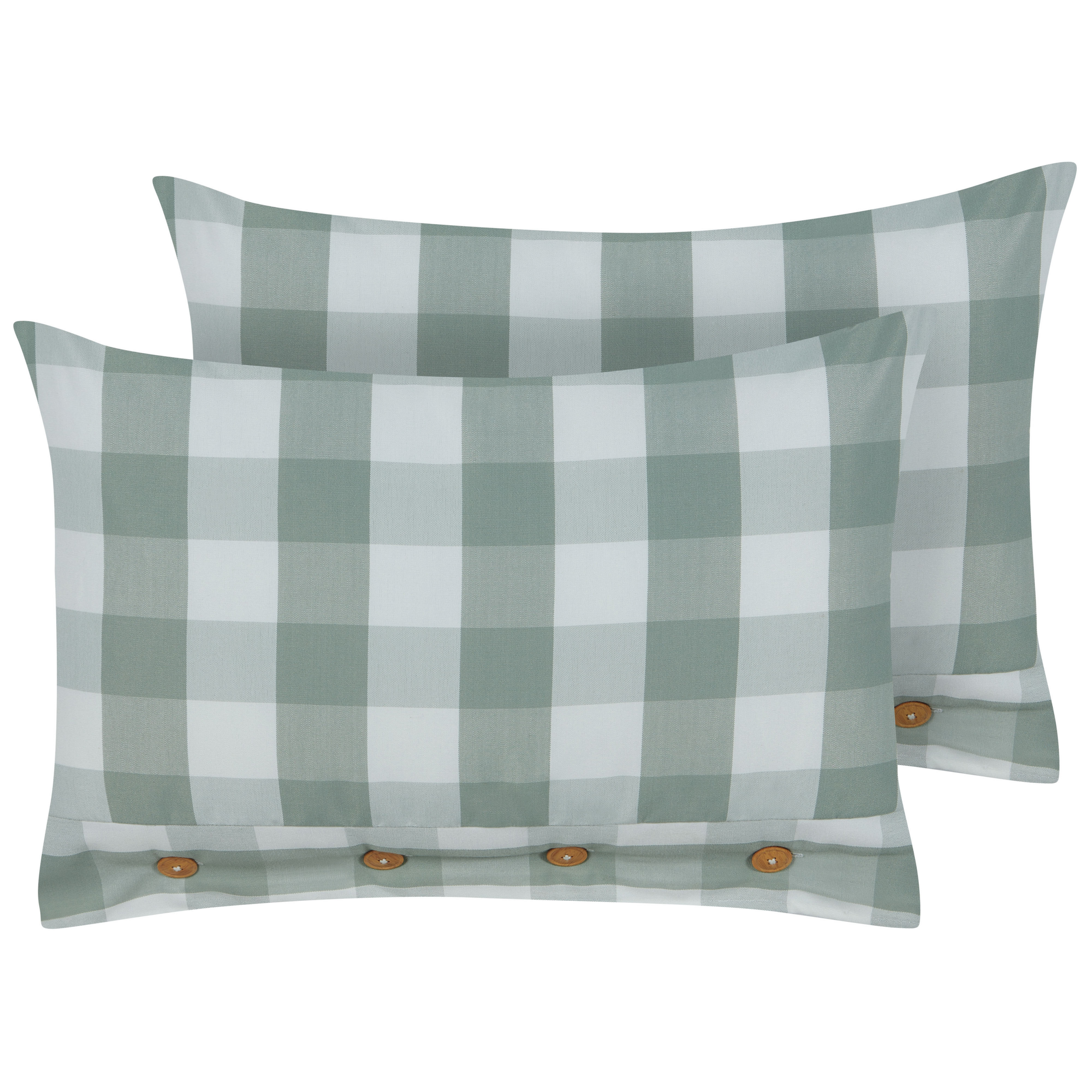 Set van 2 kussens Mintgroen TAMNINE 40 x 60 cm