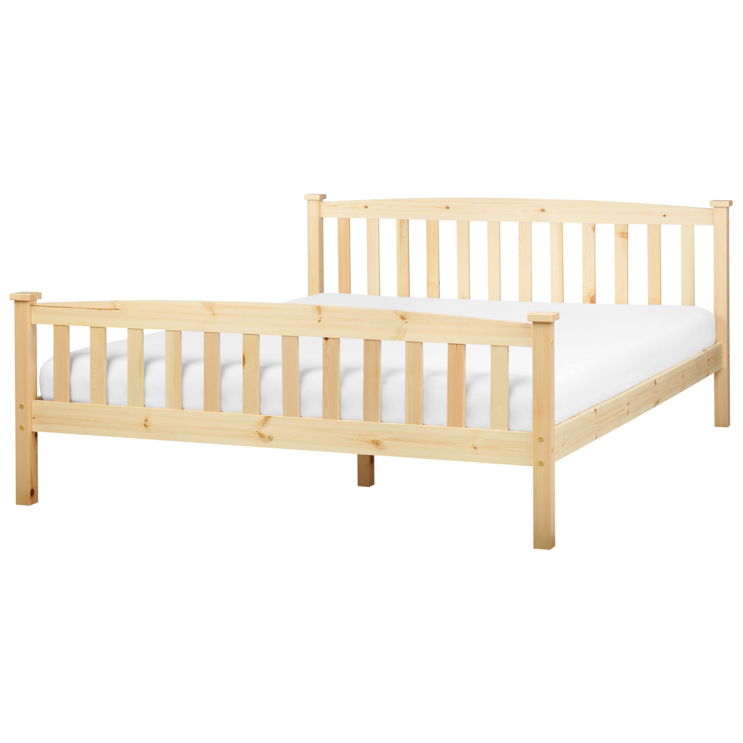 Bed hout lichtbruin 160 x 200 cm GIVERNY