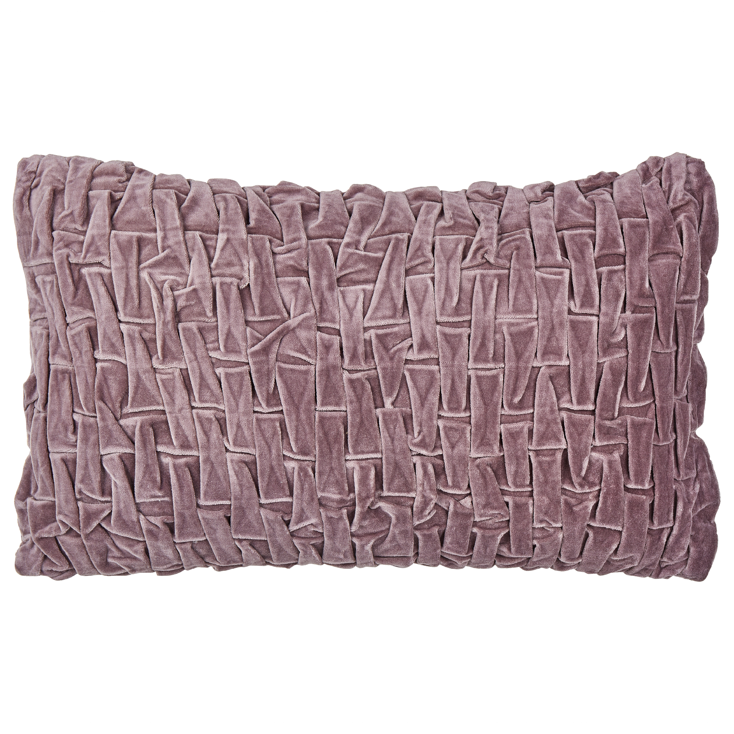 Sierkussen Borduurwerk Fluweel Paars CHIRITA 30 x 50 cm