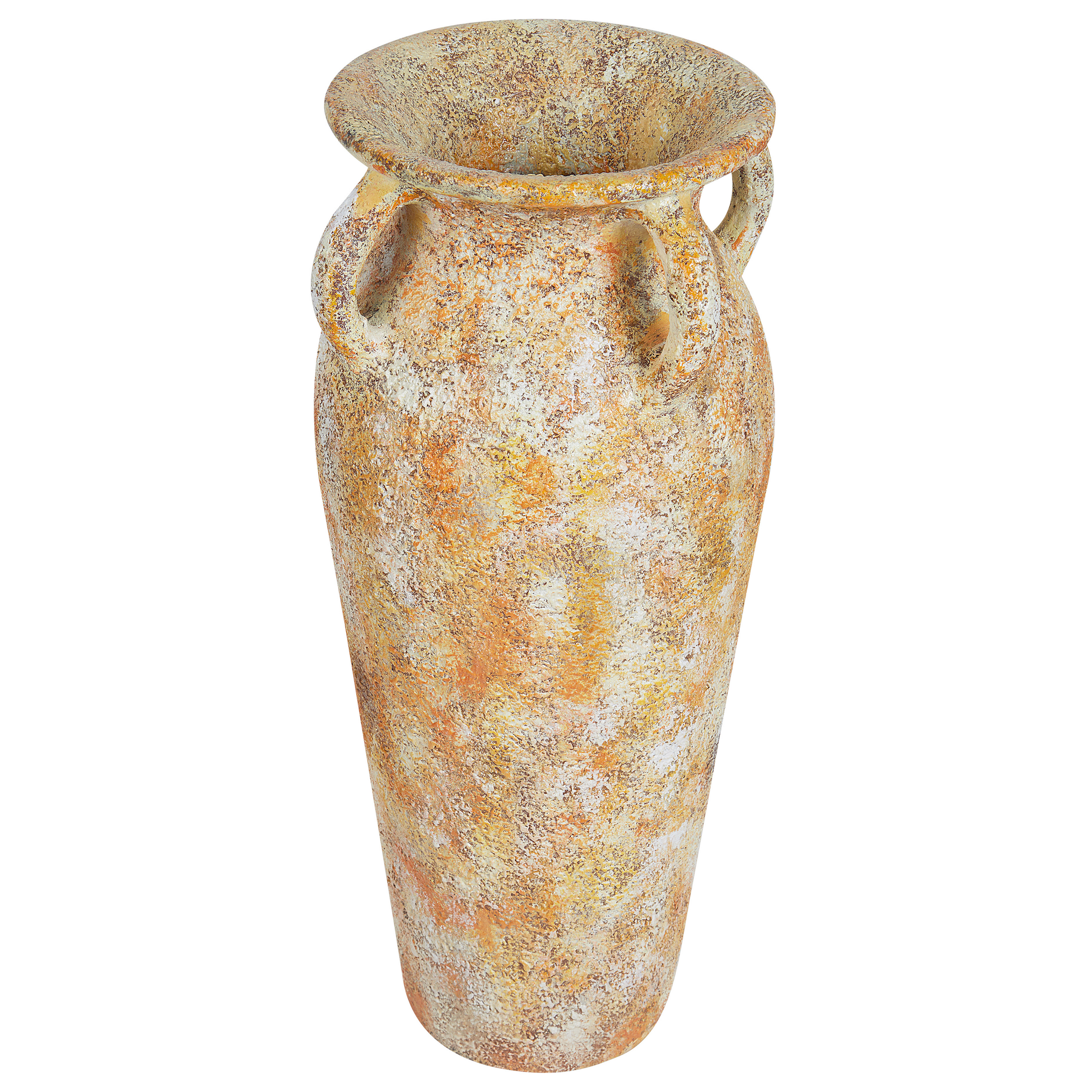 Terracotta Decovaas 52 cm Oranje Wit FERAJ