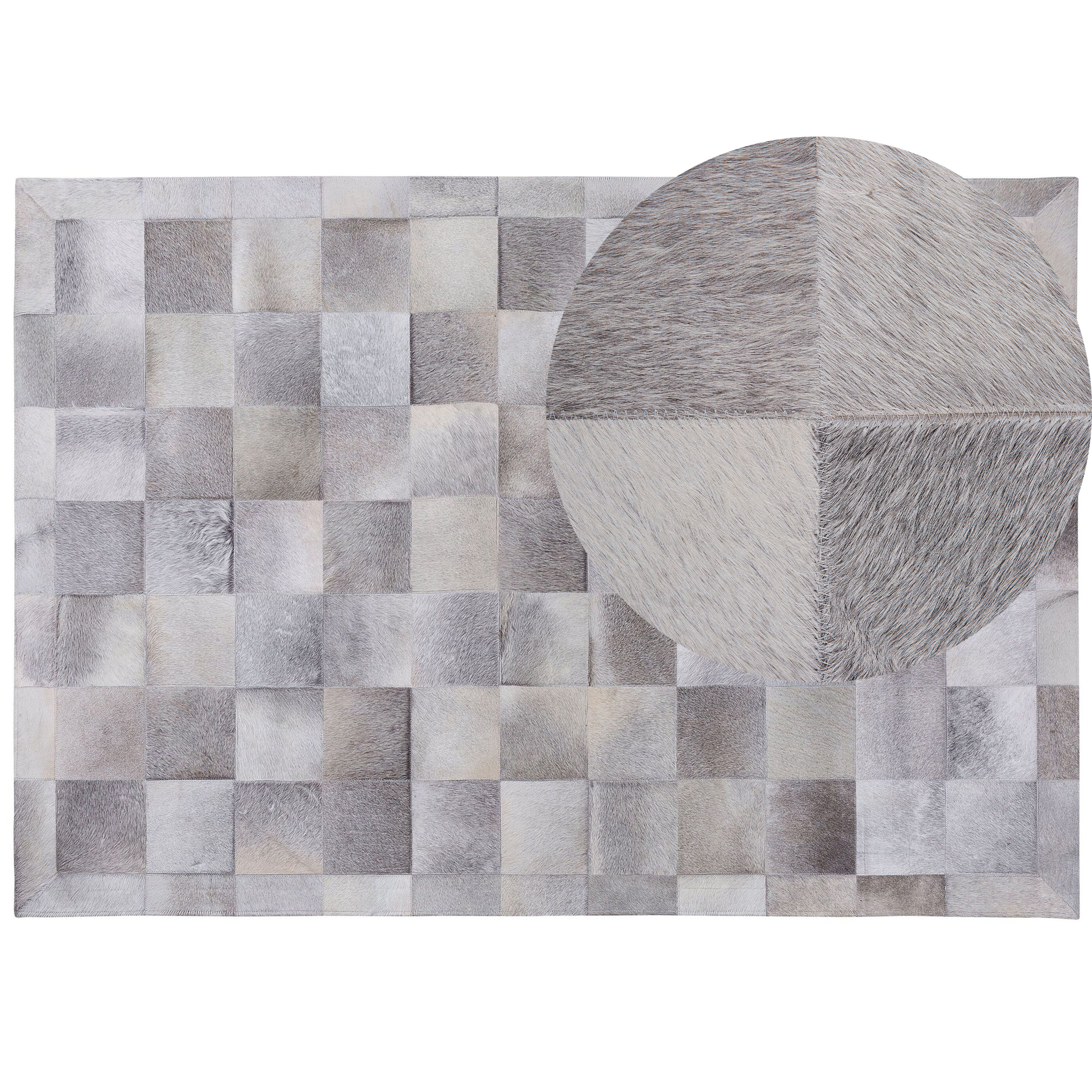 Vloerkleed patchwork grijs 160 x 230 cm ALACAM