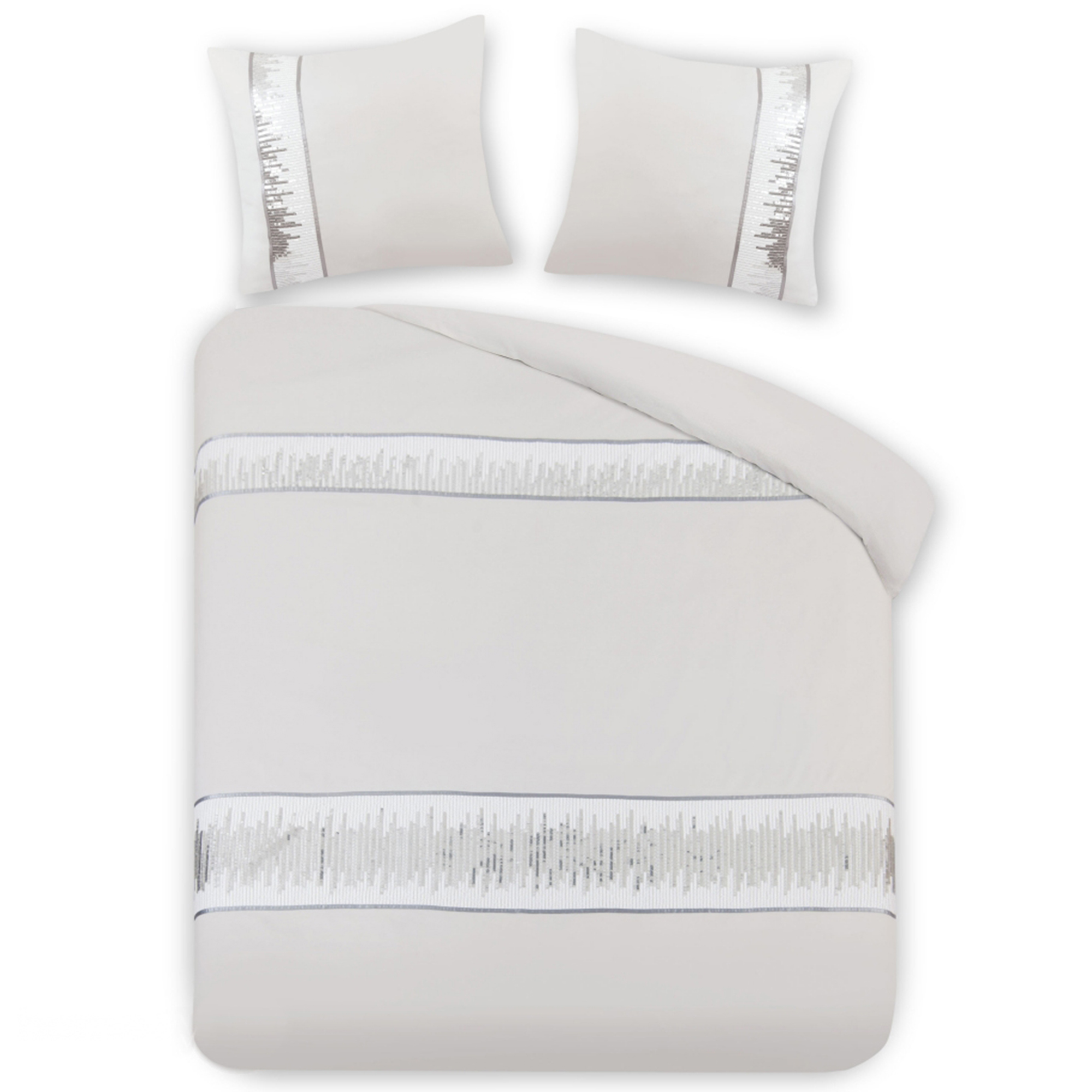 Dekbedovertrek beige 200 x 220 cm ISERNIA