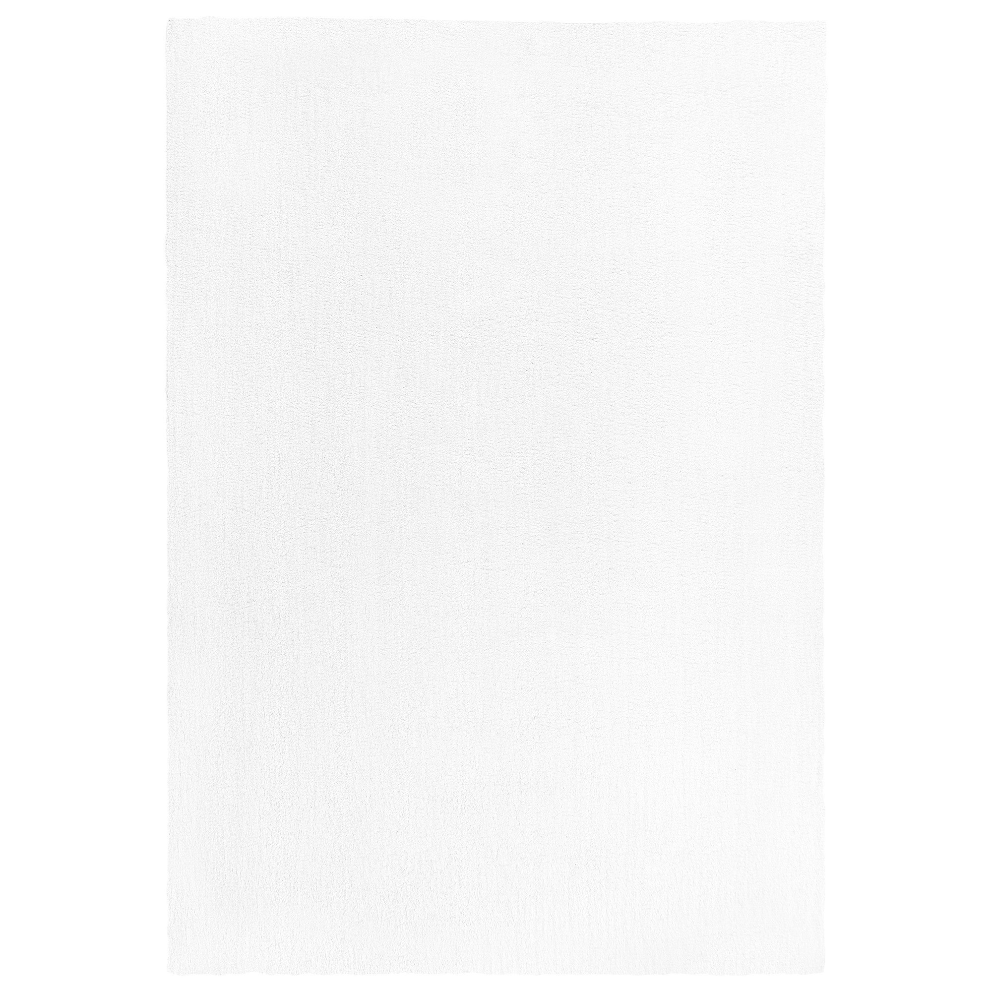Vloerkleed polyester wit 160 x 230 cm DEMRE
