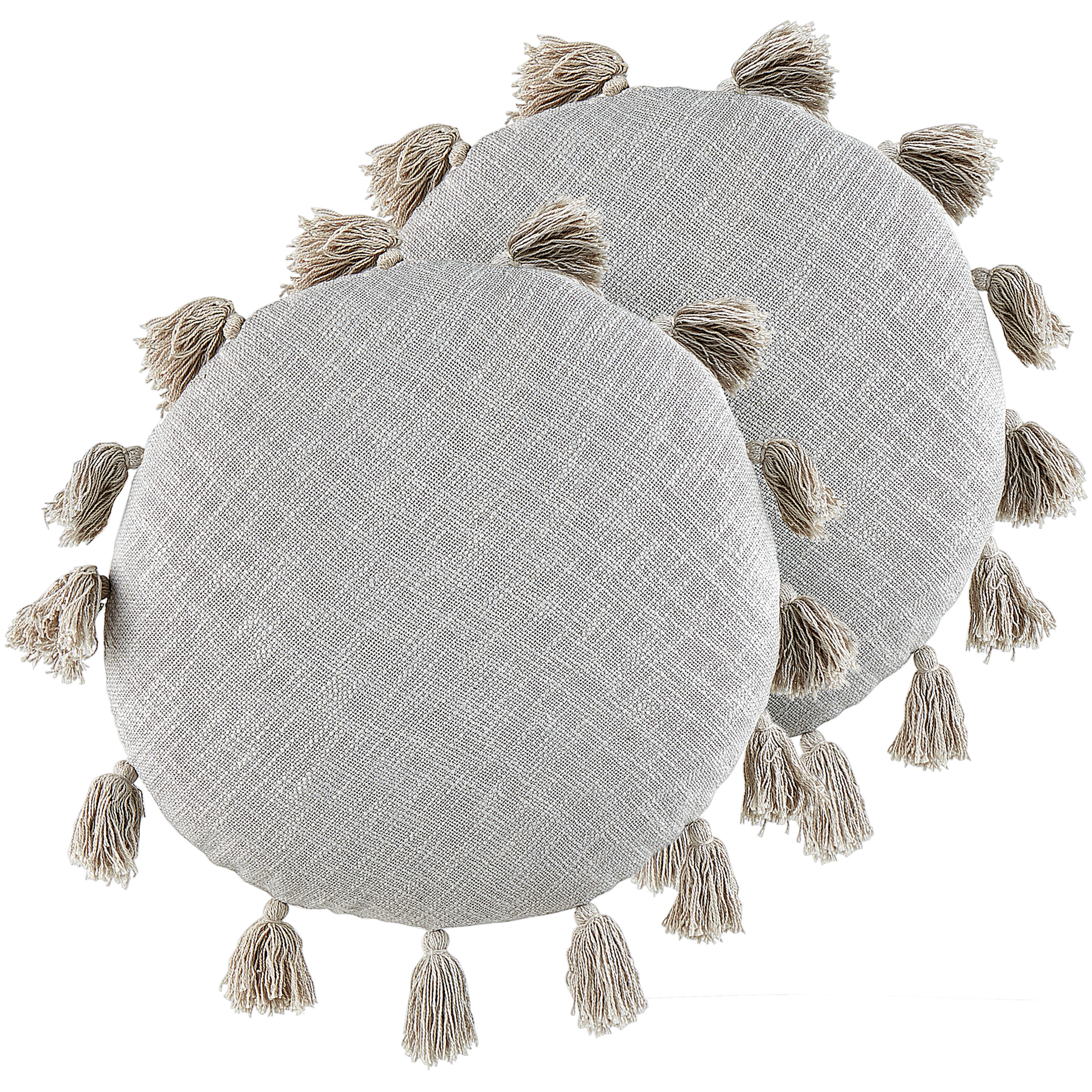 Set van 2 kussens Katoen Grijs MADIA 45 x 45 cm