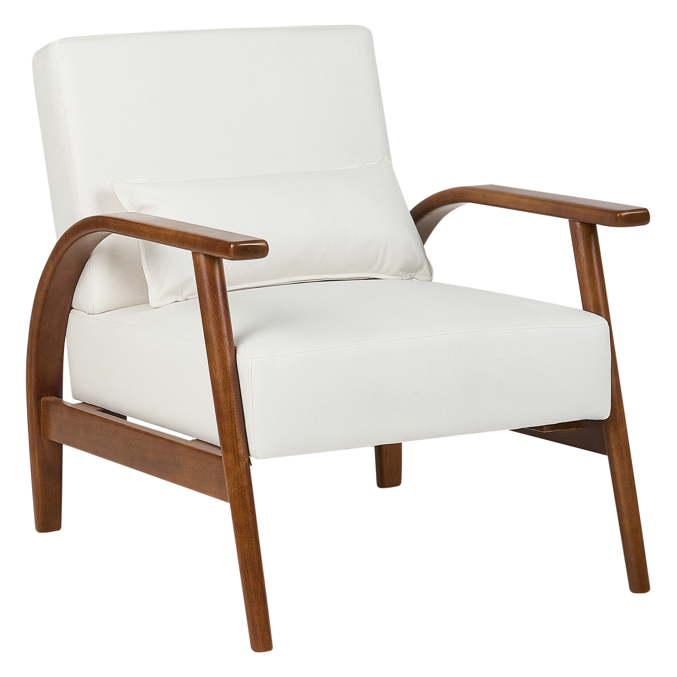 Fauteuil Kunstleer Gebroken wit SKARA