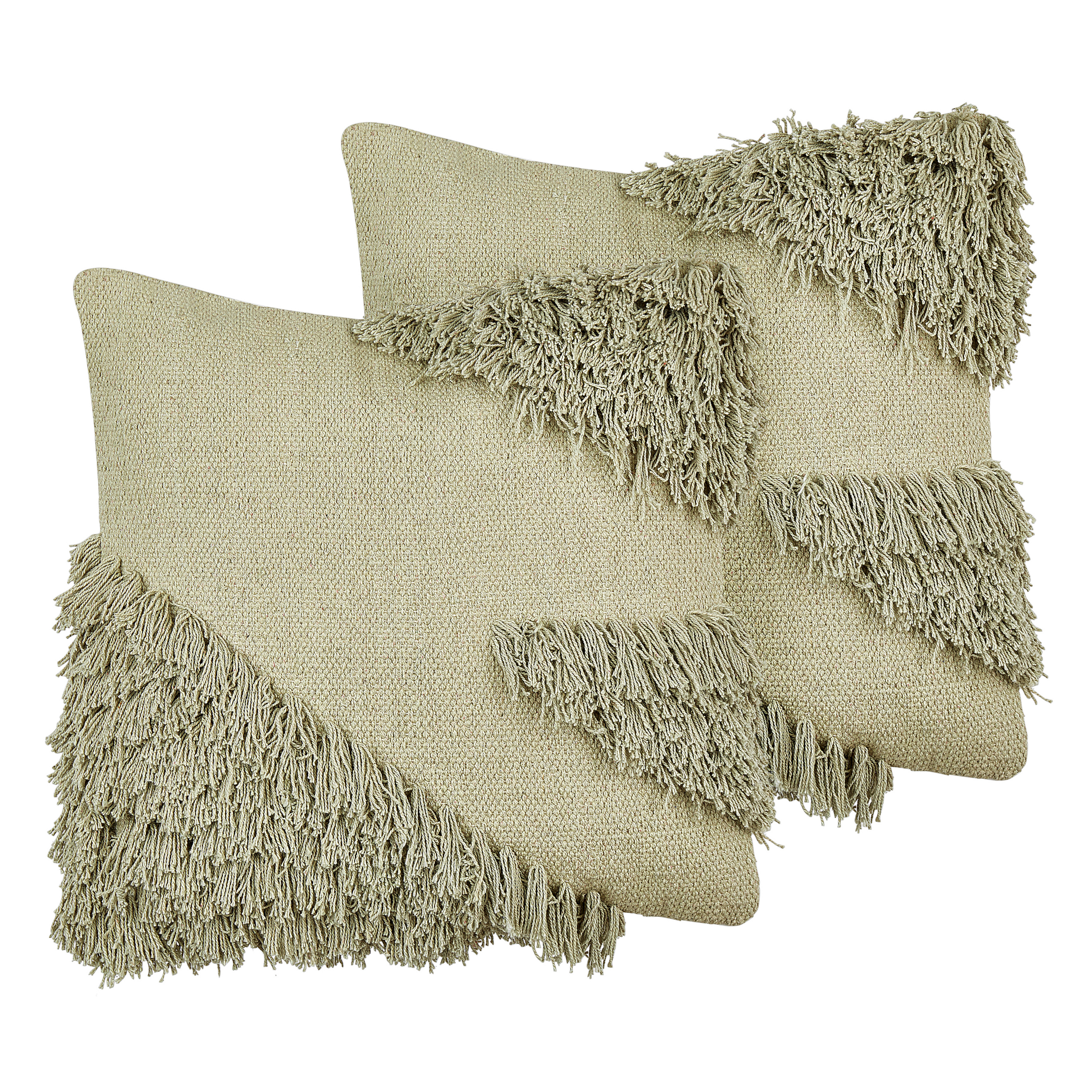 Set van 2 kussens Katoen Lichtgroen SOURWOOD 45 x 45 cm