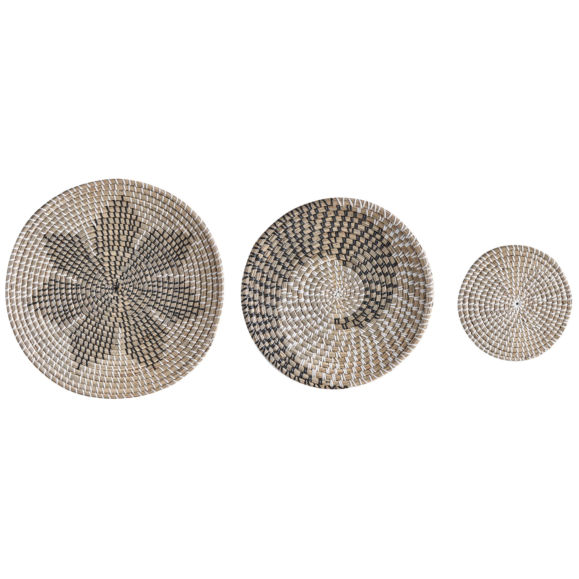 Wanddecoratie set van 3 natuurlijk CANTHO