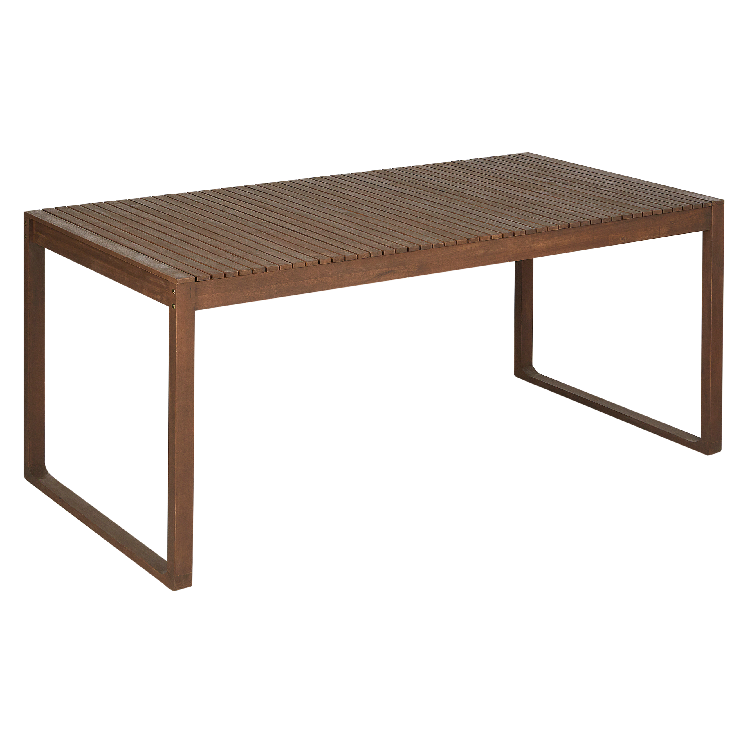 Tuintafel 180 x 90 cm Massief hout Donkere houtkleur SASSARI