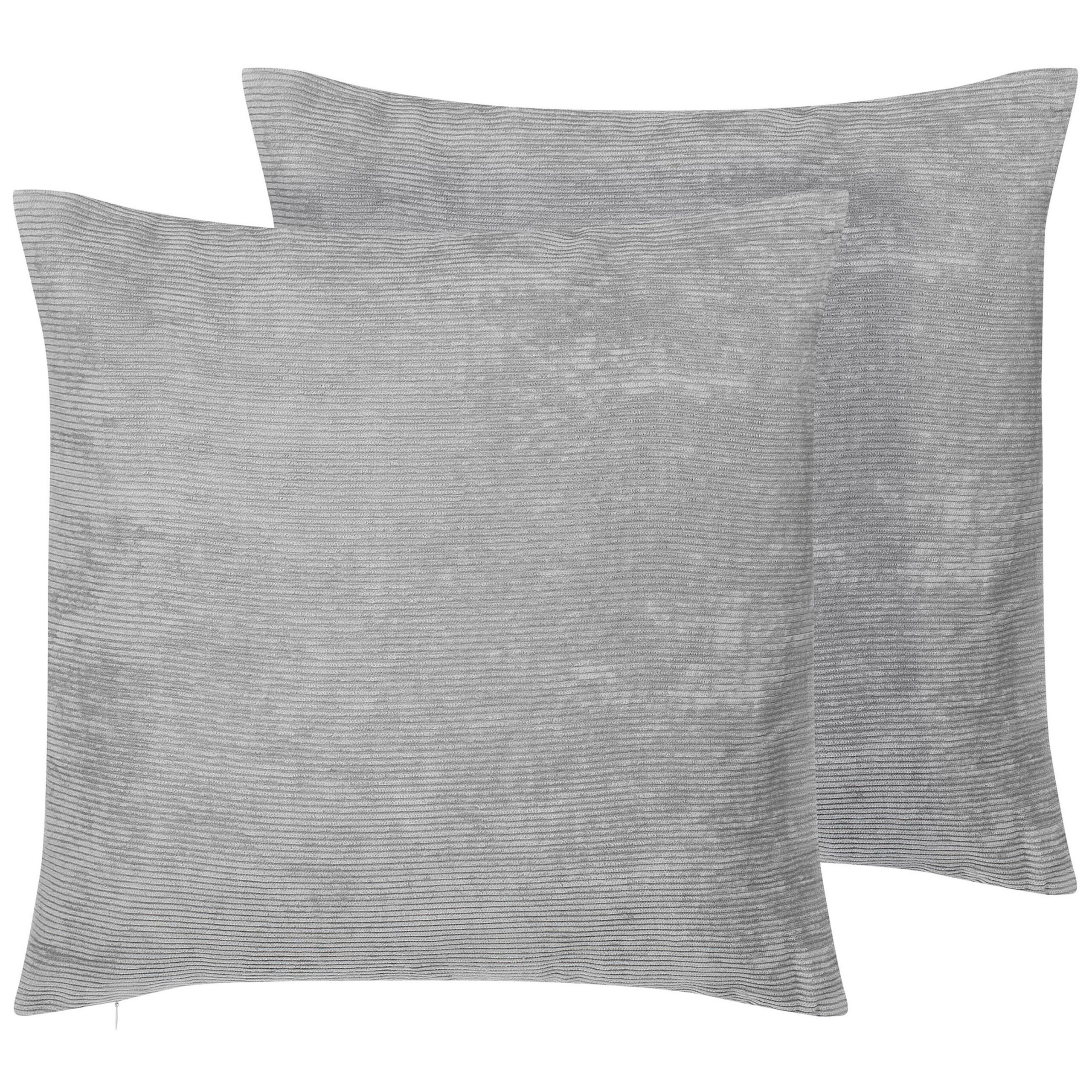 Set van 2 kussens Grijs NOLANA 45 x 45 cm