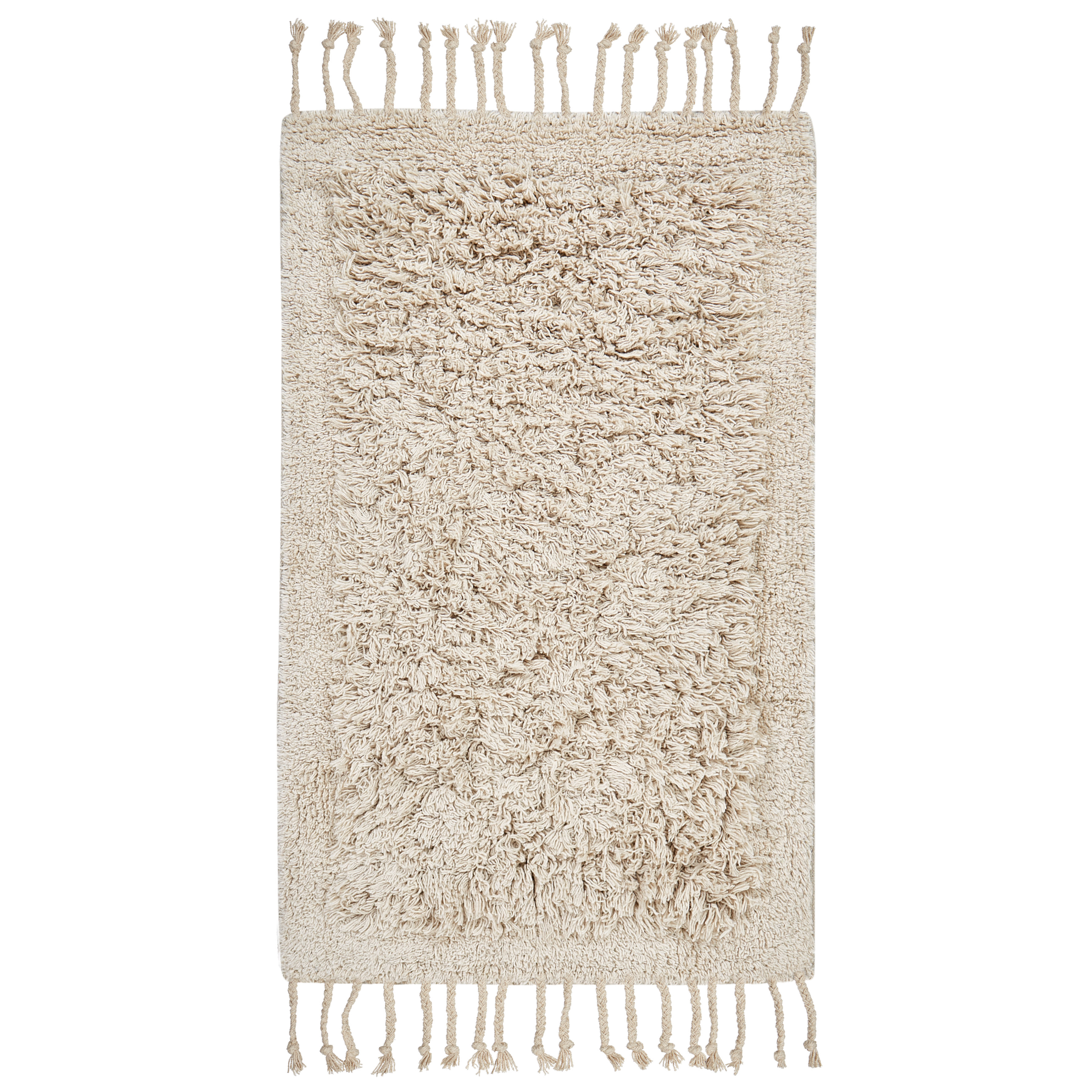 Badmat katoen beige 50 x 80 cm OLTAN