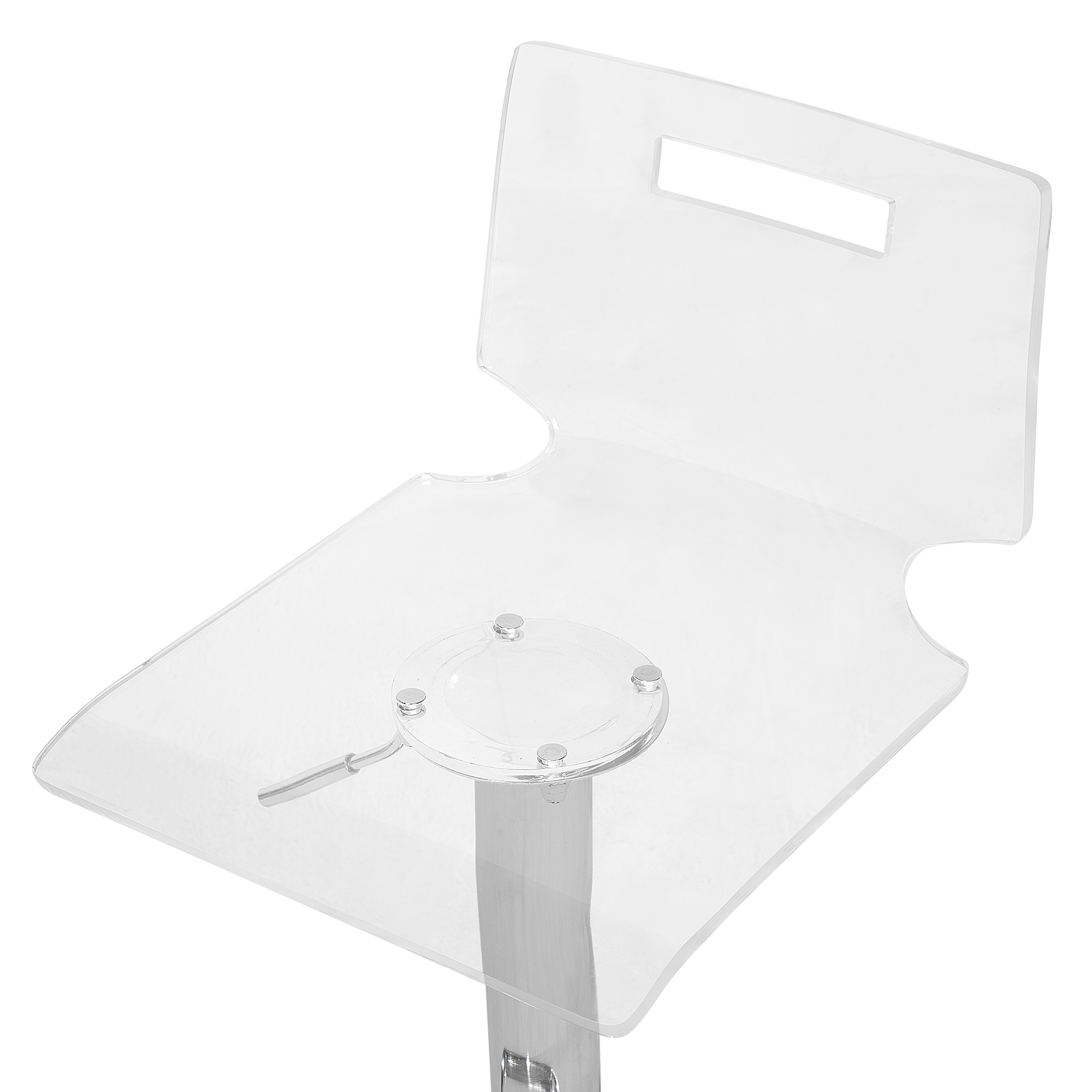 Set de 2 scaune de bar MALTA Pivotant Transparent [7]