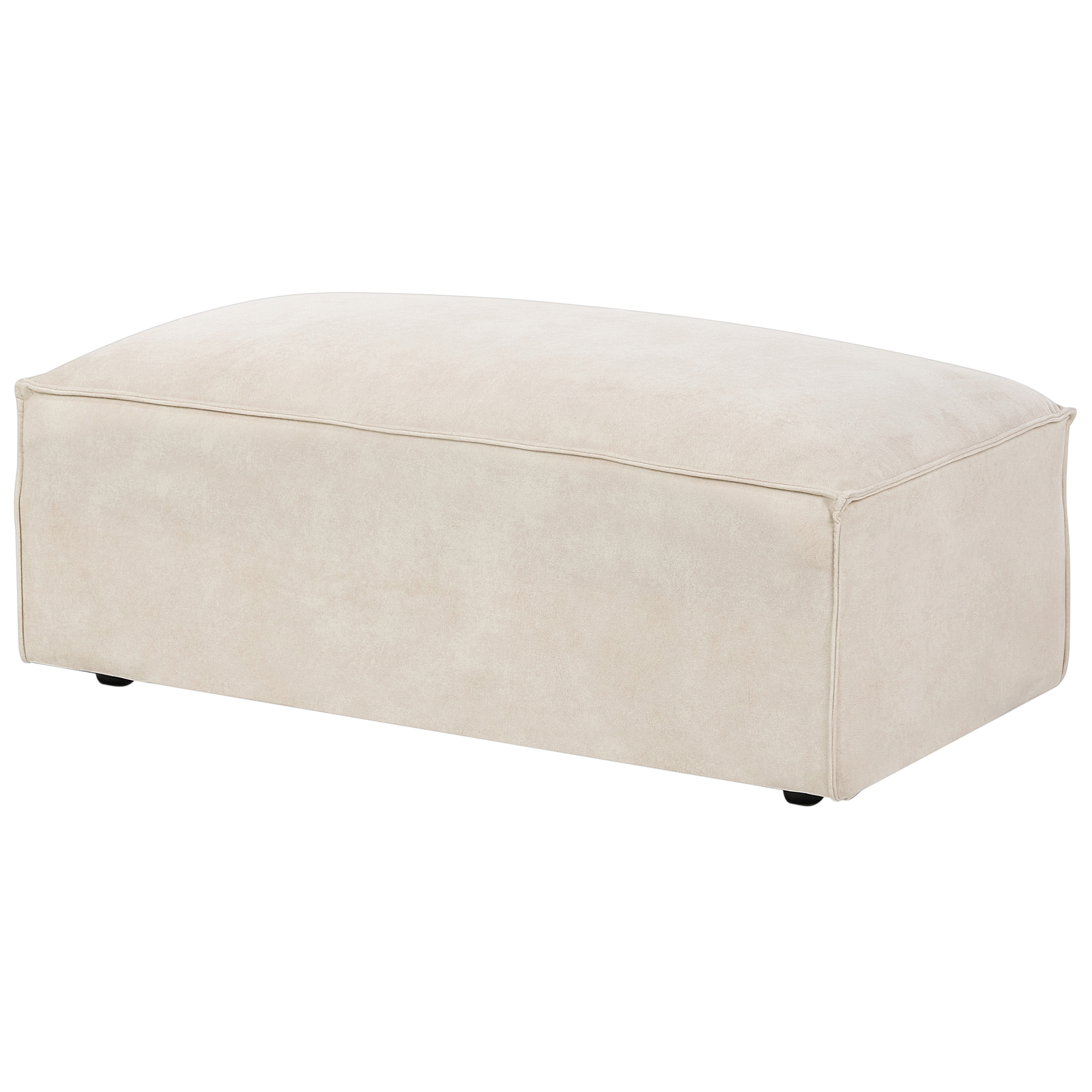 Ottomaan fluweel beige HELLNAR