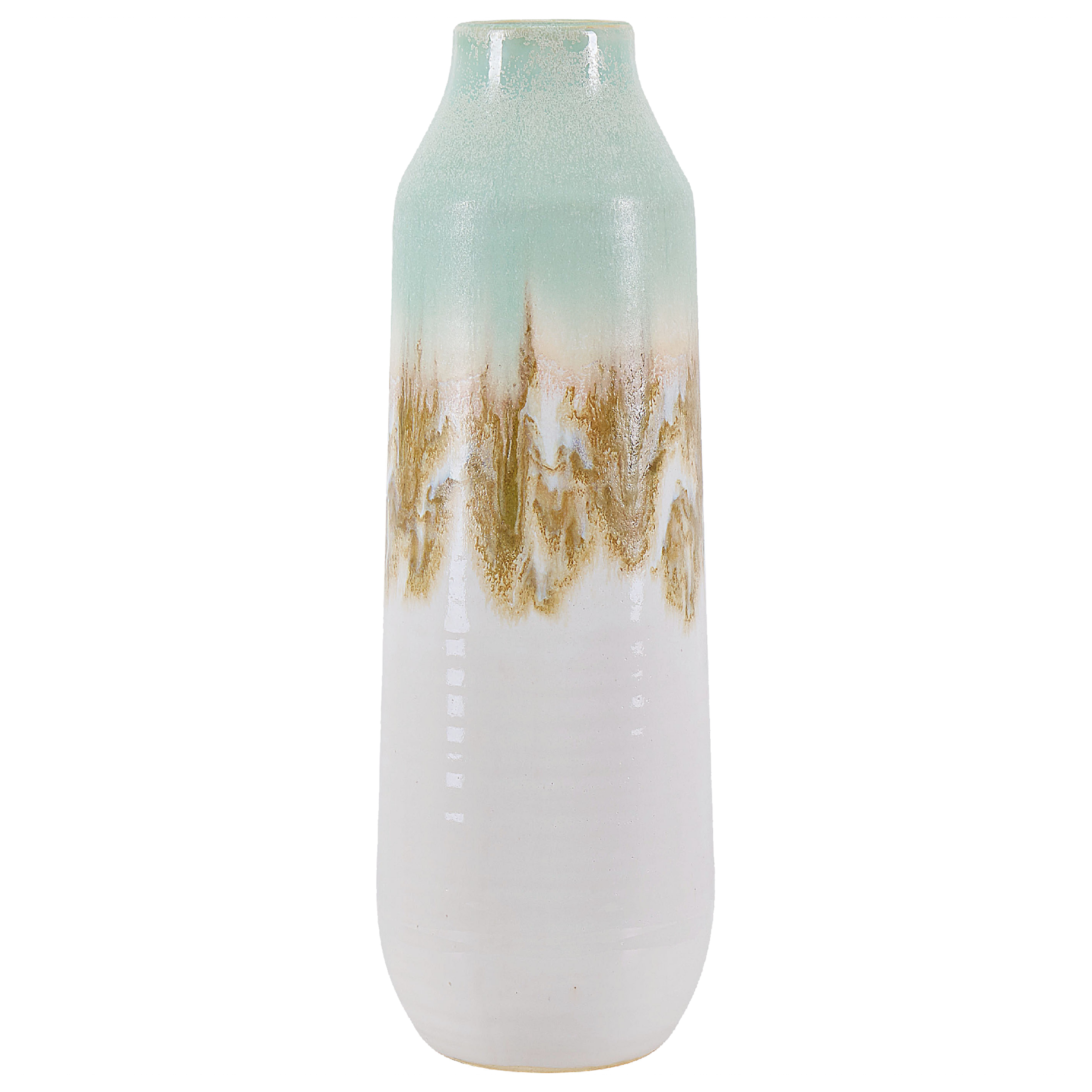 Steengoed Bloemenvaas 35 cm Multicolor Goud BYBLOS