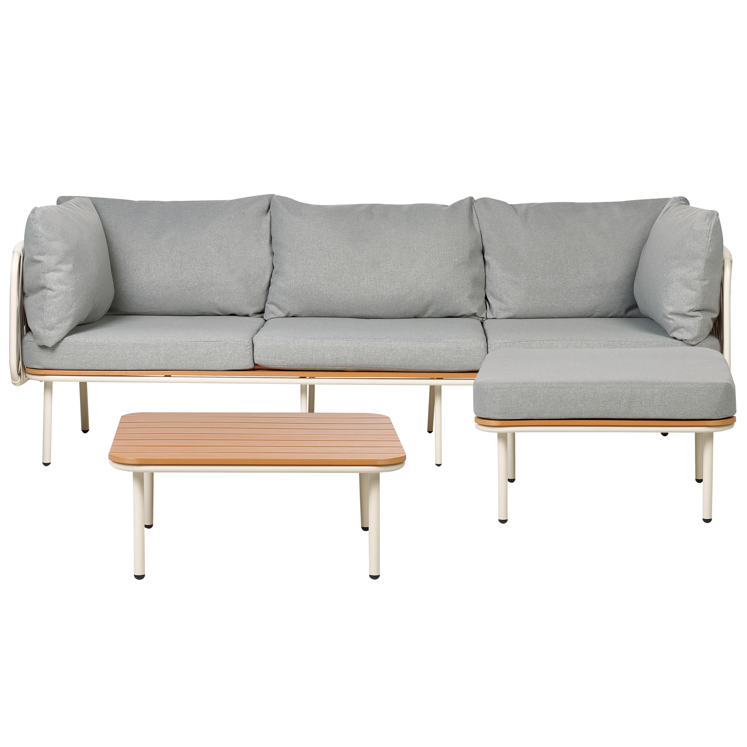 Loungeset Aluminium Grijs SENISE
